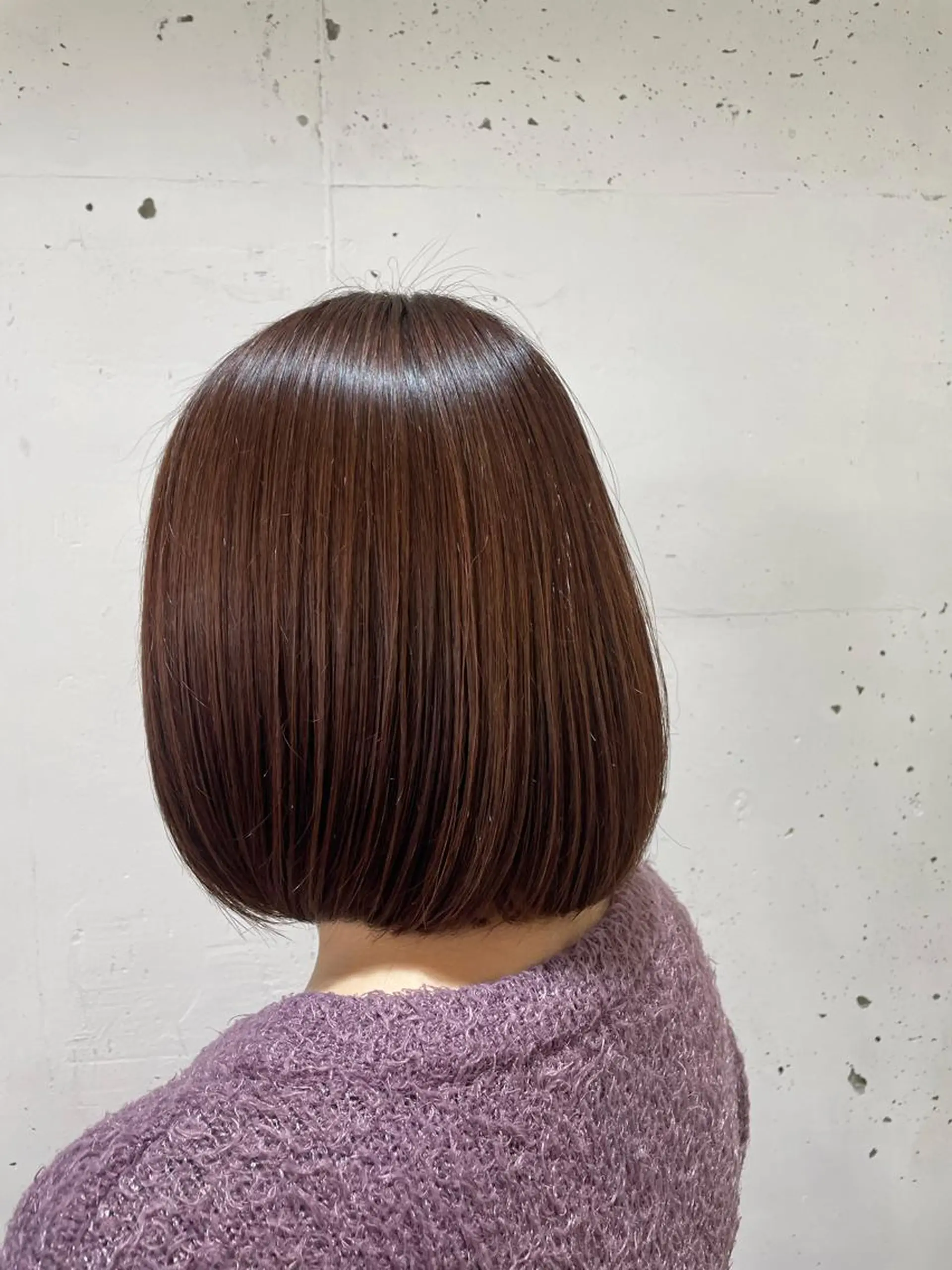 ショート カラー ピンクカラー ボブ 森田 優也のヘアスタイル