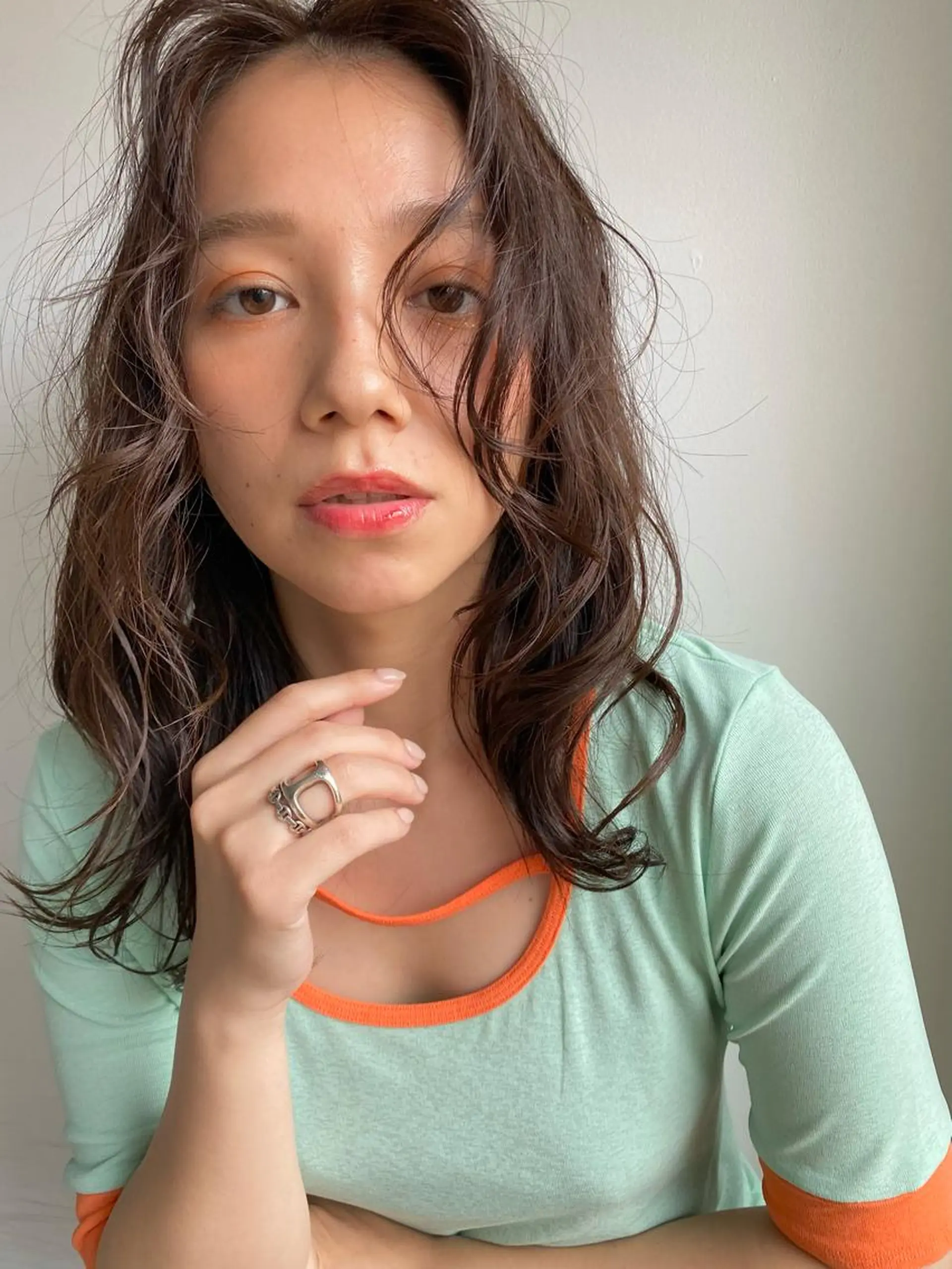 セミロング カラー パーマ Hayashi Shioriのヘアスタイル