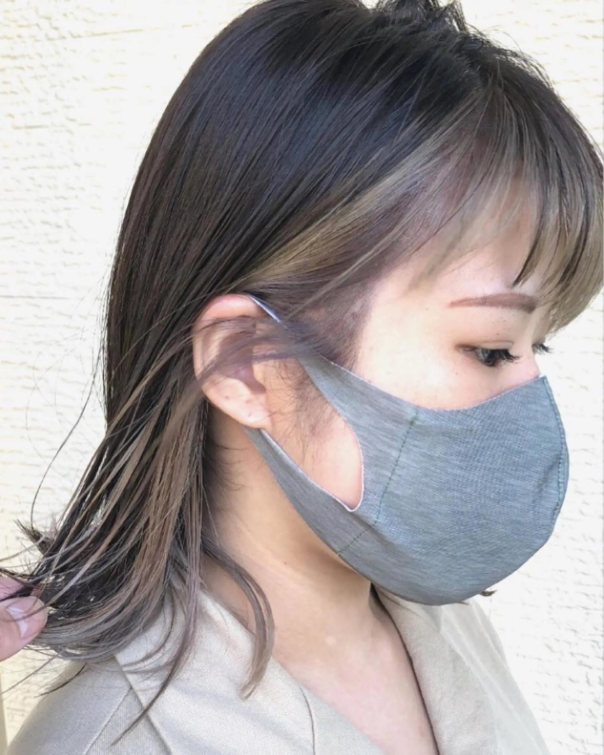 ミディアム カラー インナーカラー メンズヘア特化 崎田 成人のヘアスタイル