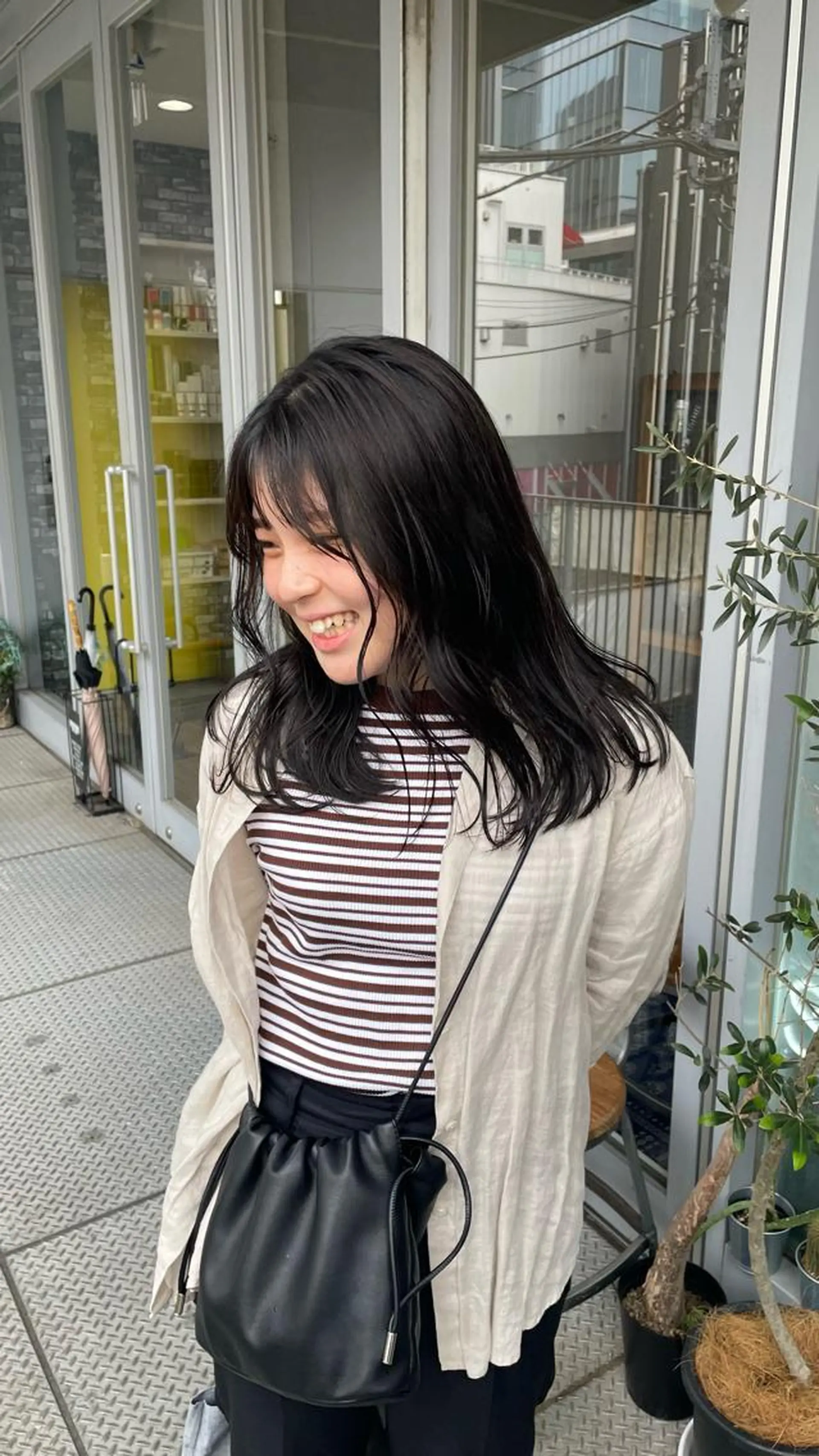 セミロング カラー ヘアアレンジ アッシュ ブルーカラー ブルーアッシュ 💐ナチュラルヘア Kroda💐のヘアスタイル