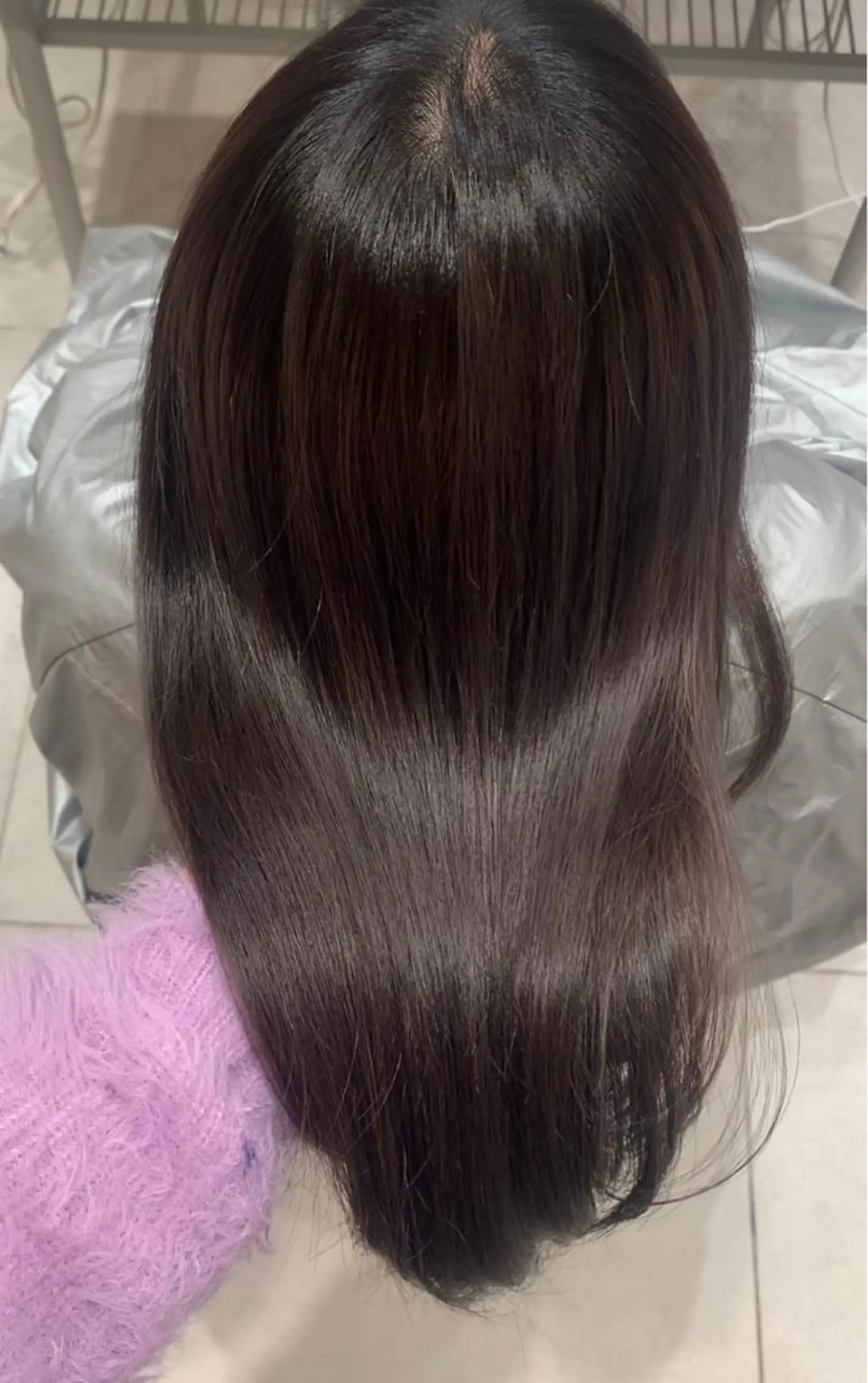 セミロング カラー ヘアアレンジ ヘアカラー トリートメント 内田 志乃のヘアスタイル