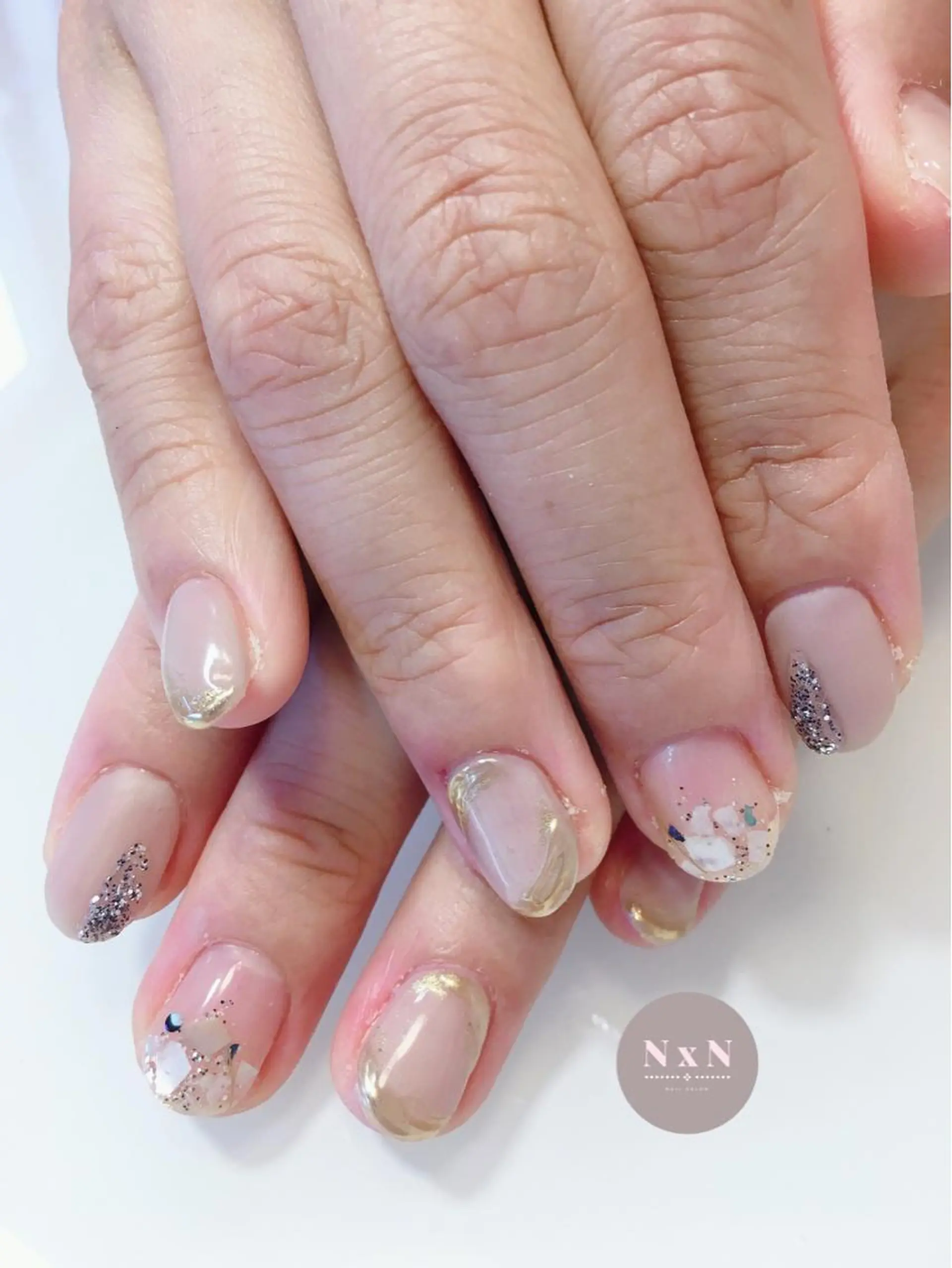 ネイル ジェルネイル ぷっくりネイル nail salon N×Nのネイルデザイン