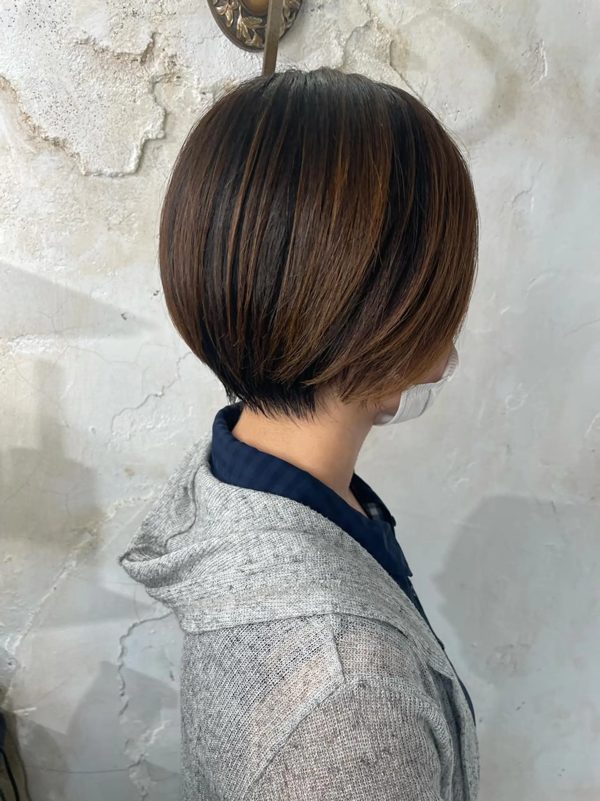 ショート ショートヘア カット ヘアカラー トリートメント マネージャー 山城洸希のヘアスタイル