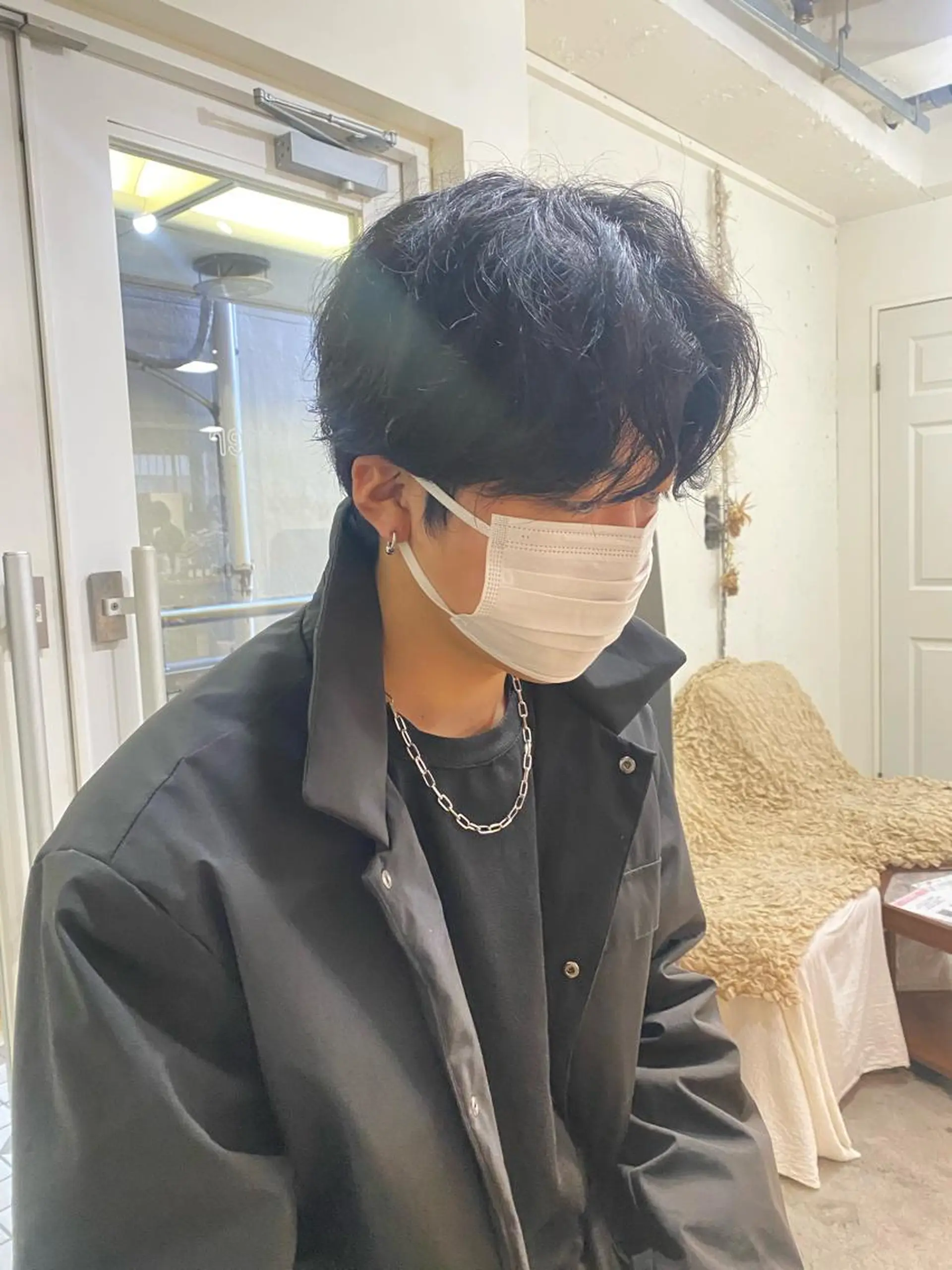 カラー パーマ メンズ 竹内 柚子のヘアスタイル