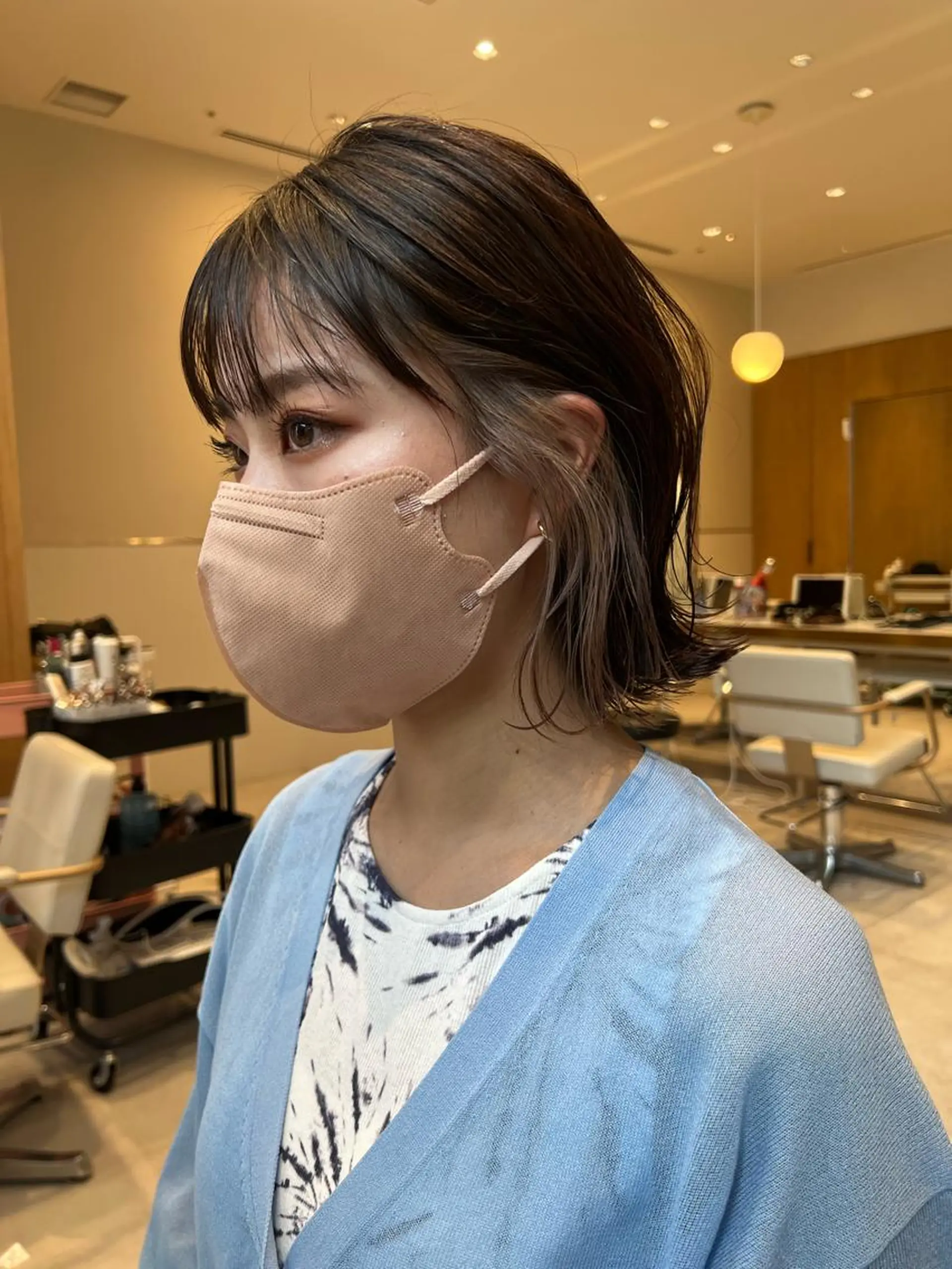 ショート カラー ヘアカラー トリートメント レイヤー専門家 ダブルカラー修のヘアスタイル