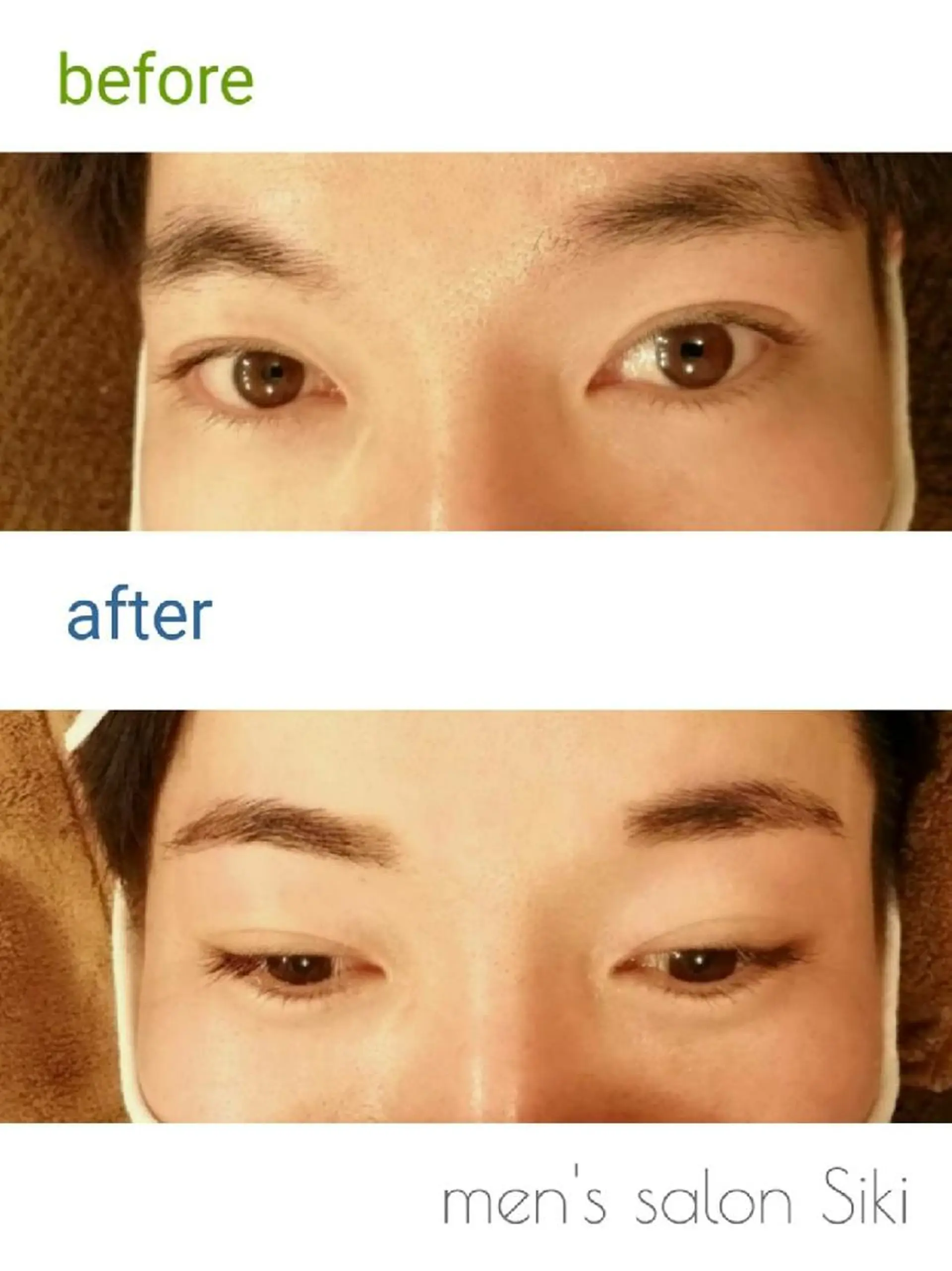 メンズ マツエク・マツパ ワックス脱毛 口コミ高評価🌠眉と まつ毛の専門MIKIのマツエク・マツパデザイン