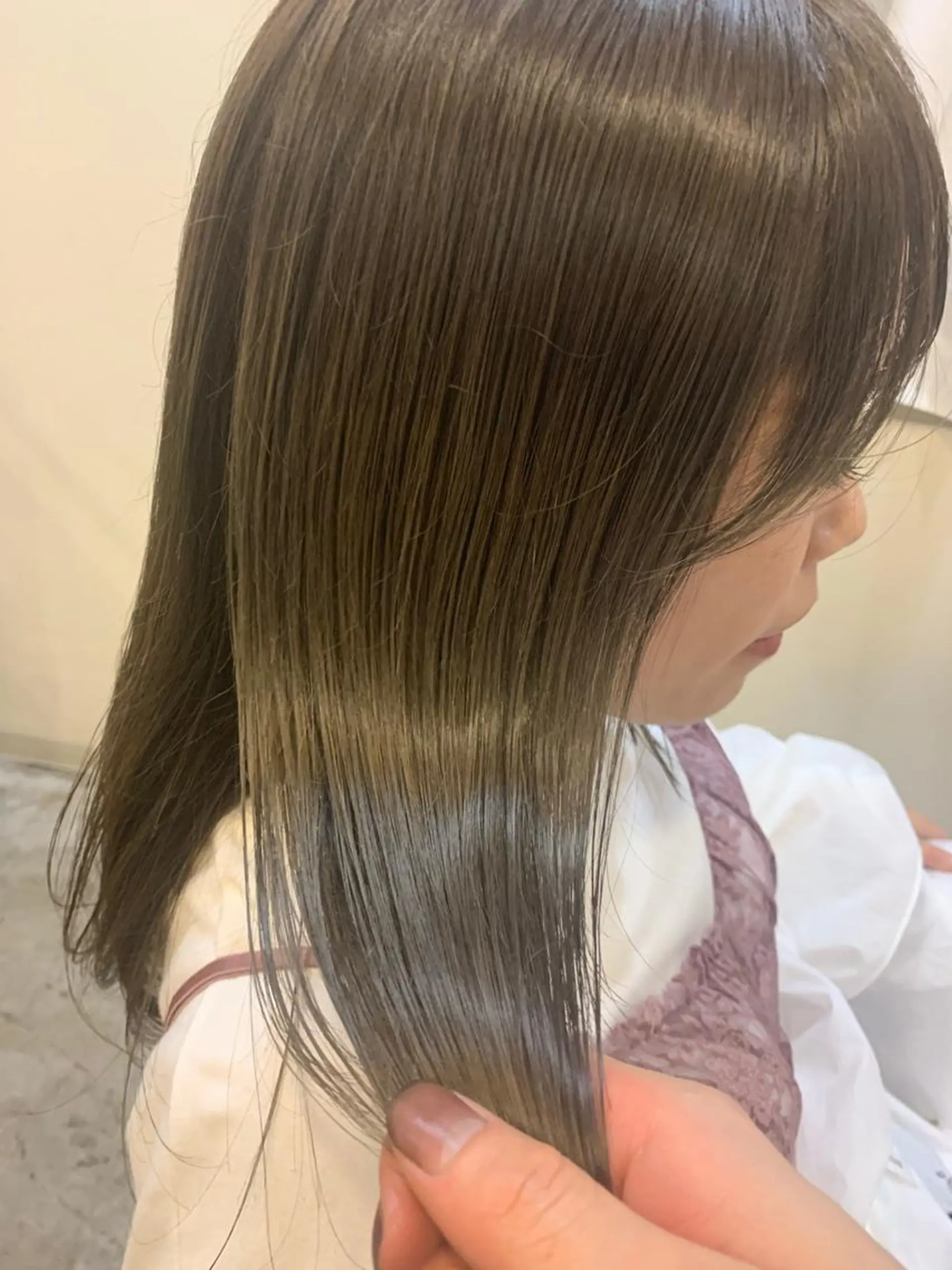 ミディアム カラー 縮毛矯正×髪質改善 小笠原大樹のヘアスタイル