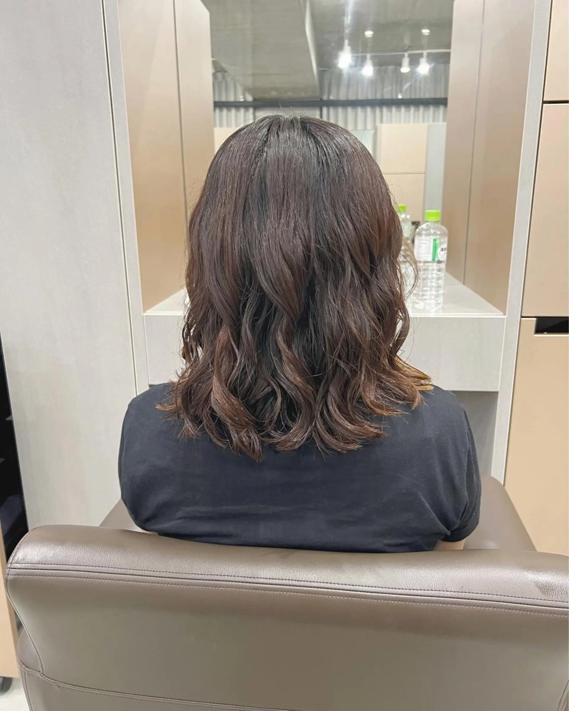 ミディアム パーマ ボブパーマコテ巻き風 パーマNo1深江秀平のヘアスタイル