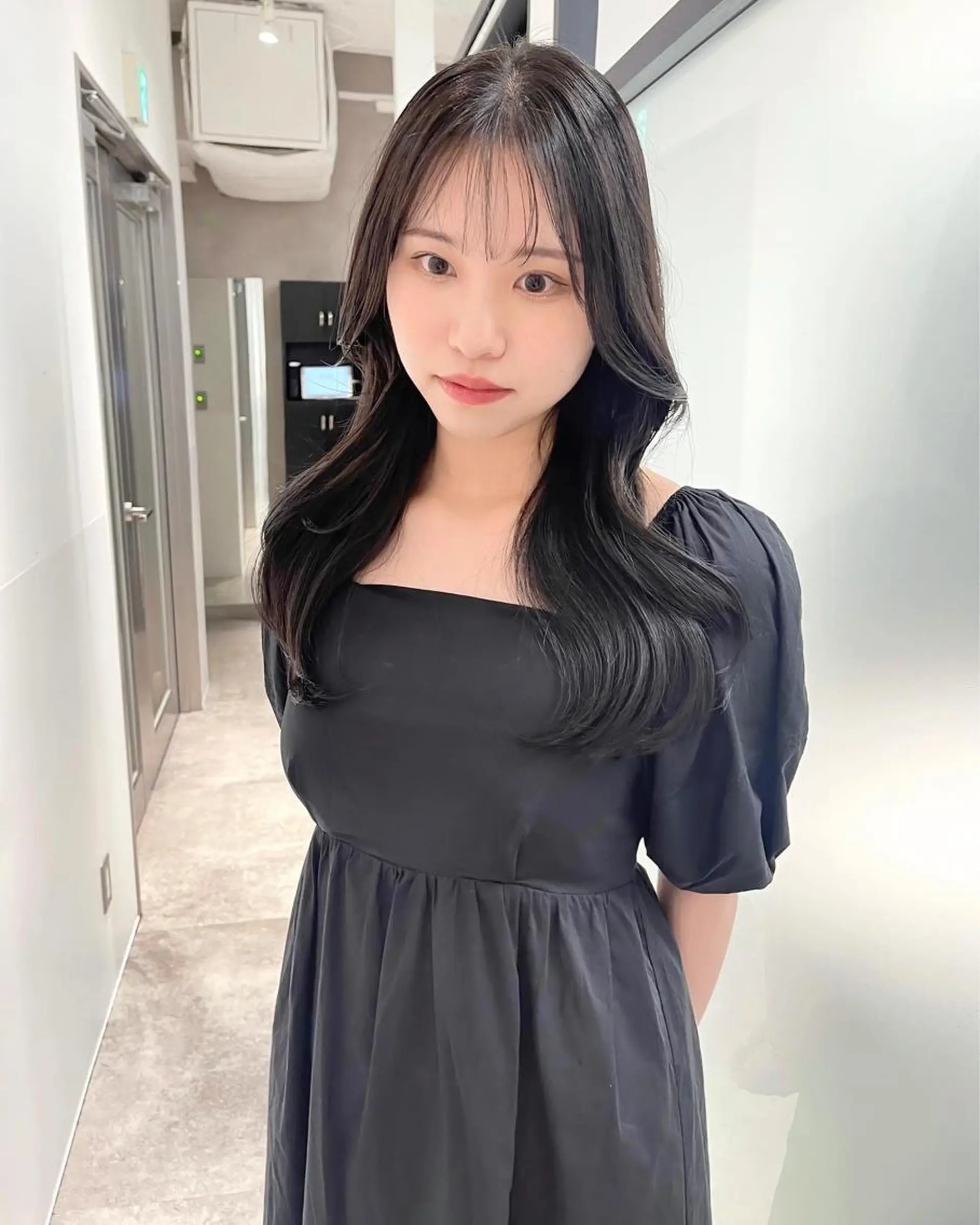 ロング 韓国風ヘア レイヤーカット カット ヘアカラー トリートメント 韓国レイヤーカット 髪質改善▫️水野有真のヘアスタイル