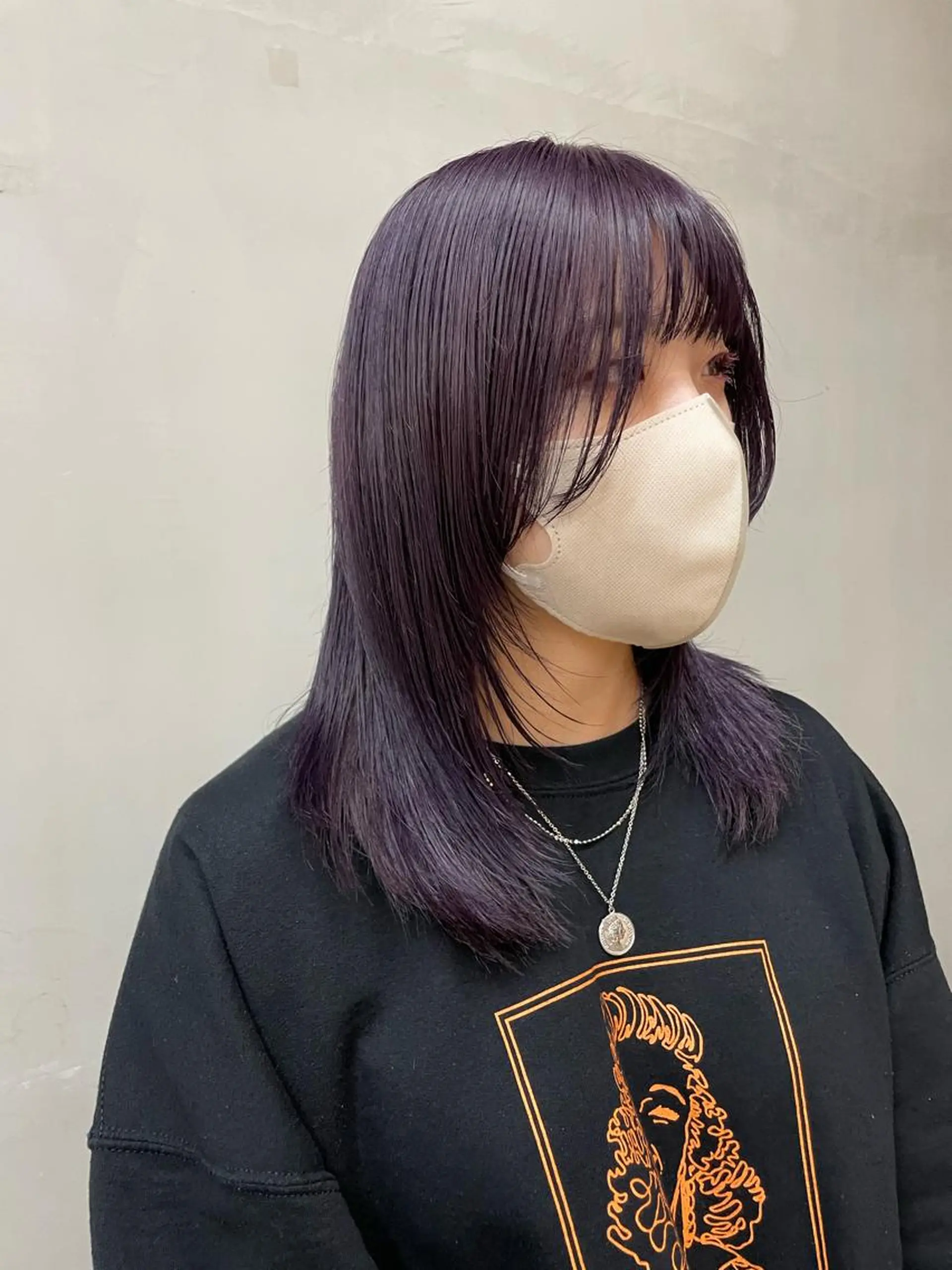 セミロング カラー ラベンダーカラー mee.表参道所属・ボブ/ショート /パーマ/shinのヘアスタイル