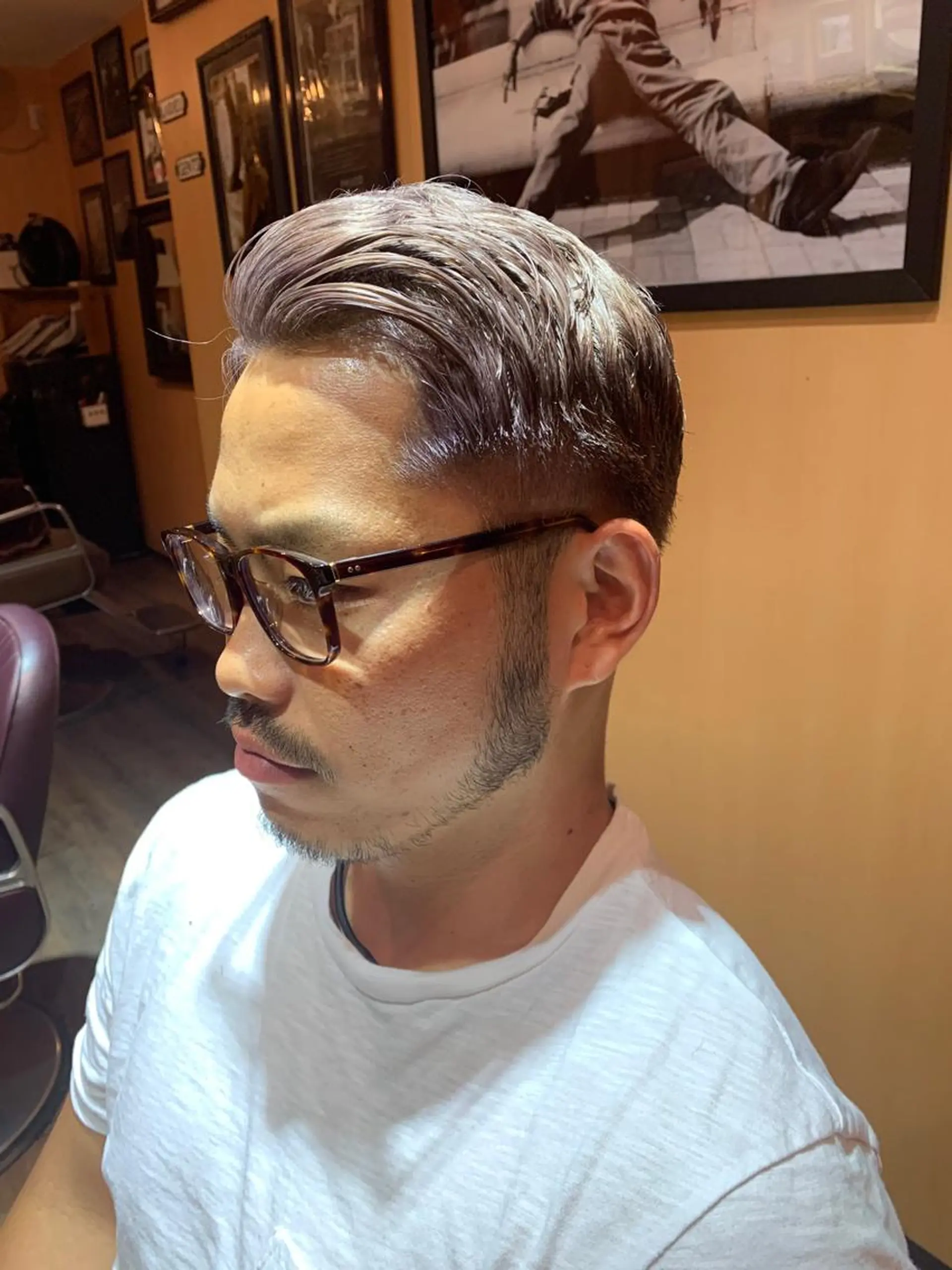 ショート カラー メンズ Drei.B.（ドライヴ）所属・ヨシダ アズサのヘアスタイル