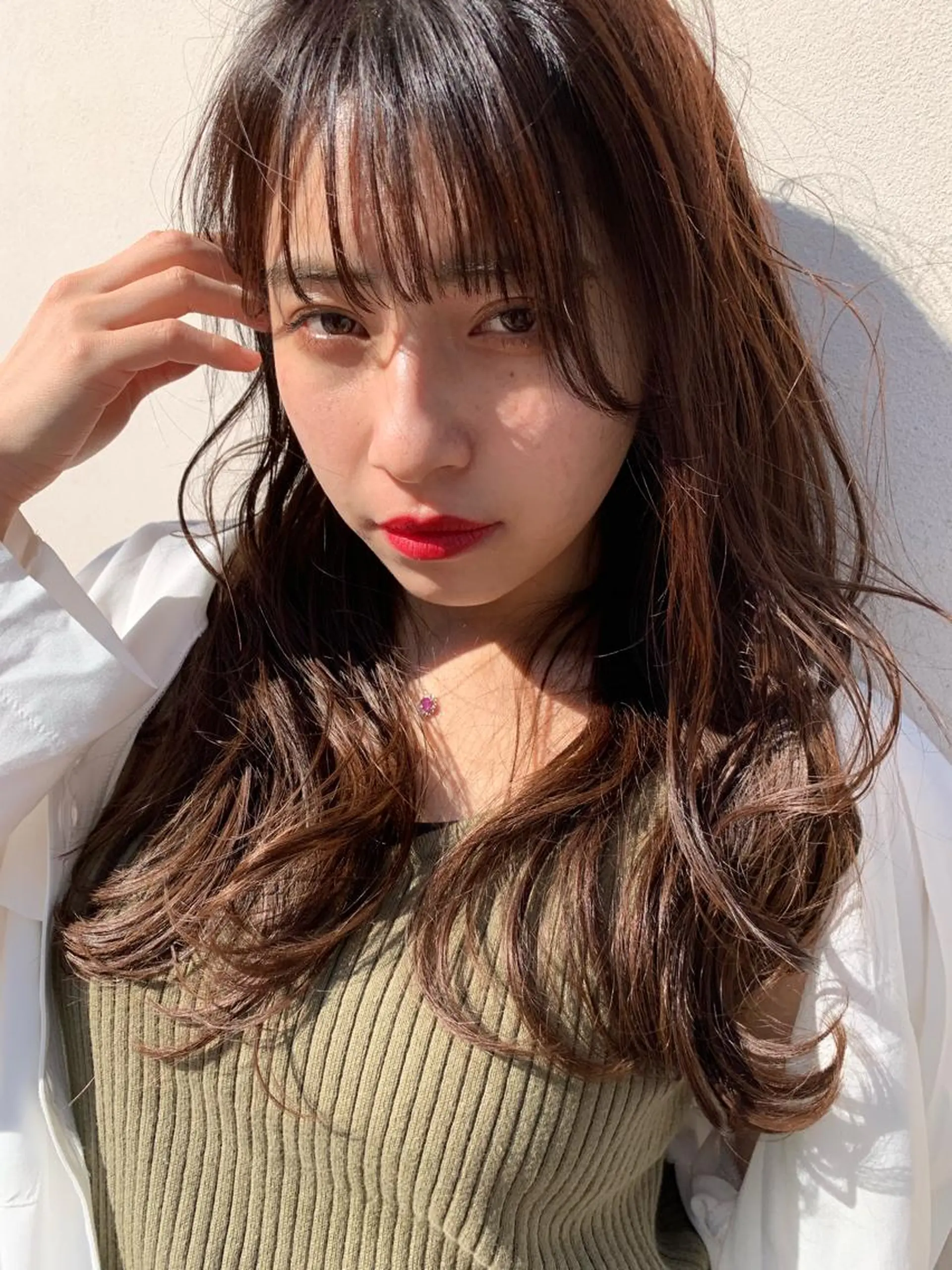 ロング カラー パーマ ヘアアレンジ ネイル マツエク・マツパ カット ヘアセット レイヤー＆カラー 人気美容師倉崎涼のヘアスタイル