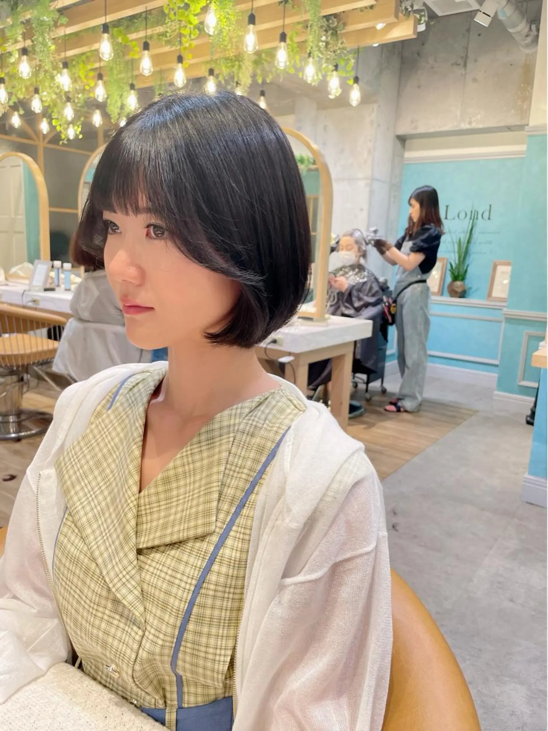 ショート カット ヘアカラー トリートメント 縮毛矯正　髪質改善 韓国風レイヤー　吉田のヘアスタイル