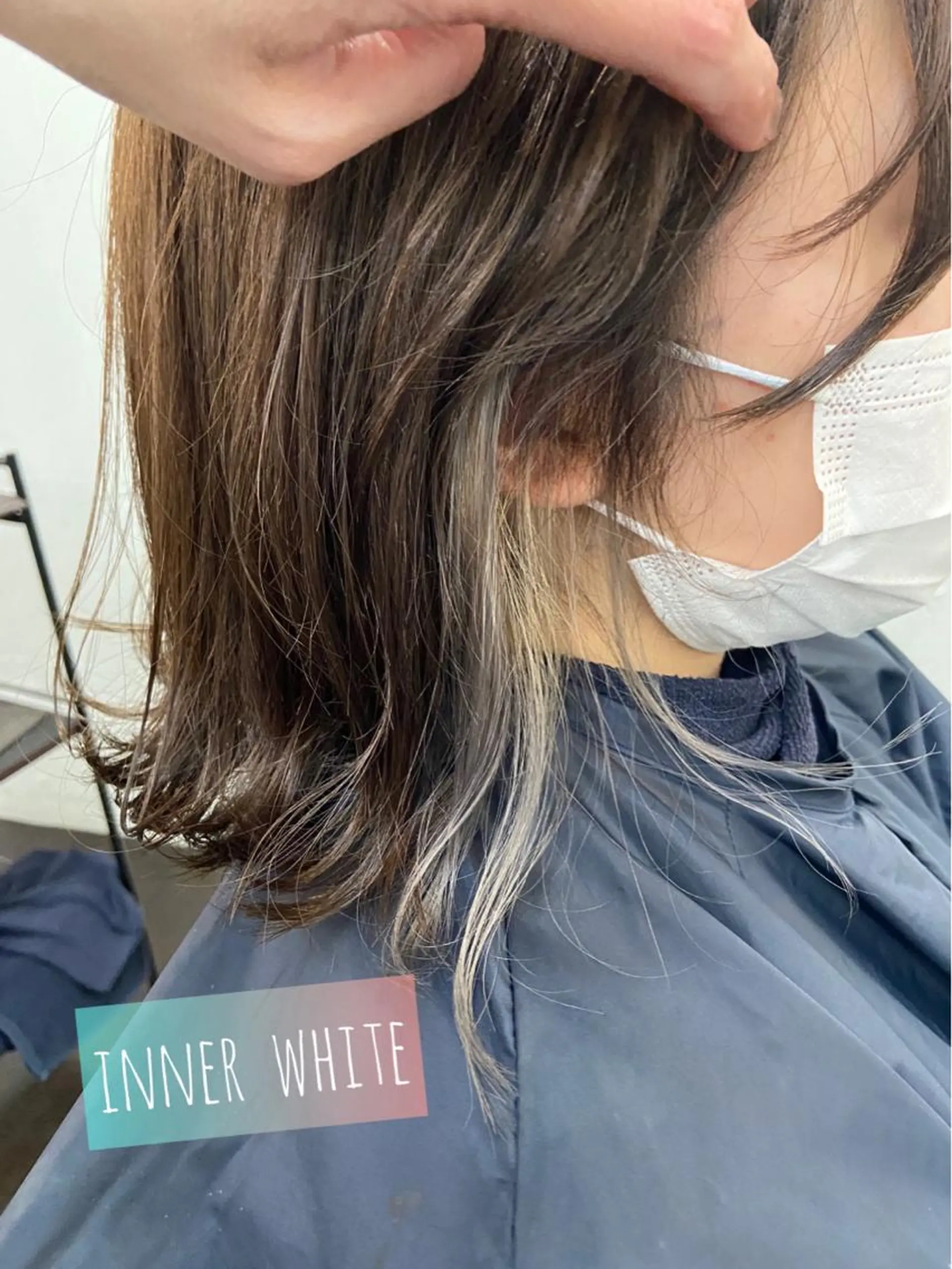 ミディアム カラー 久木原 ゆりのヘアスタイル