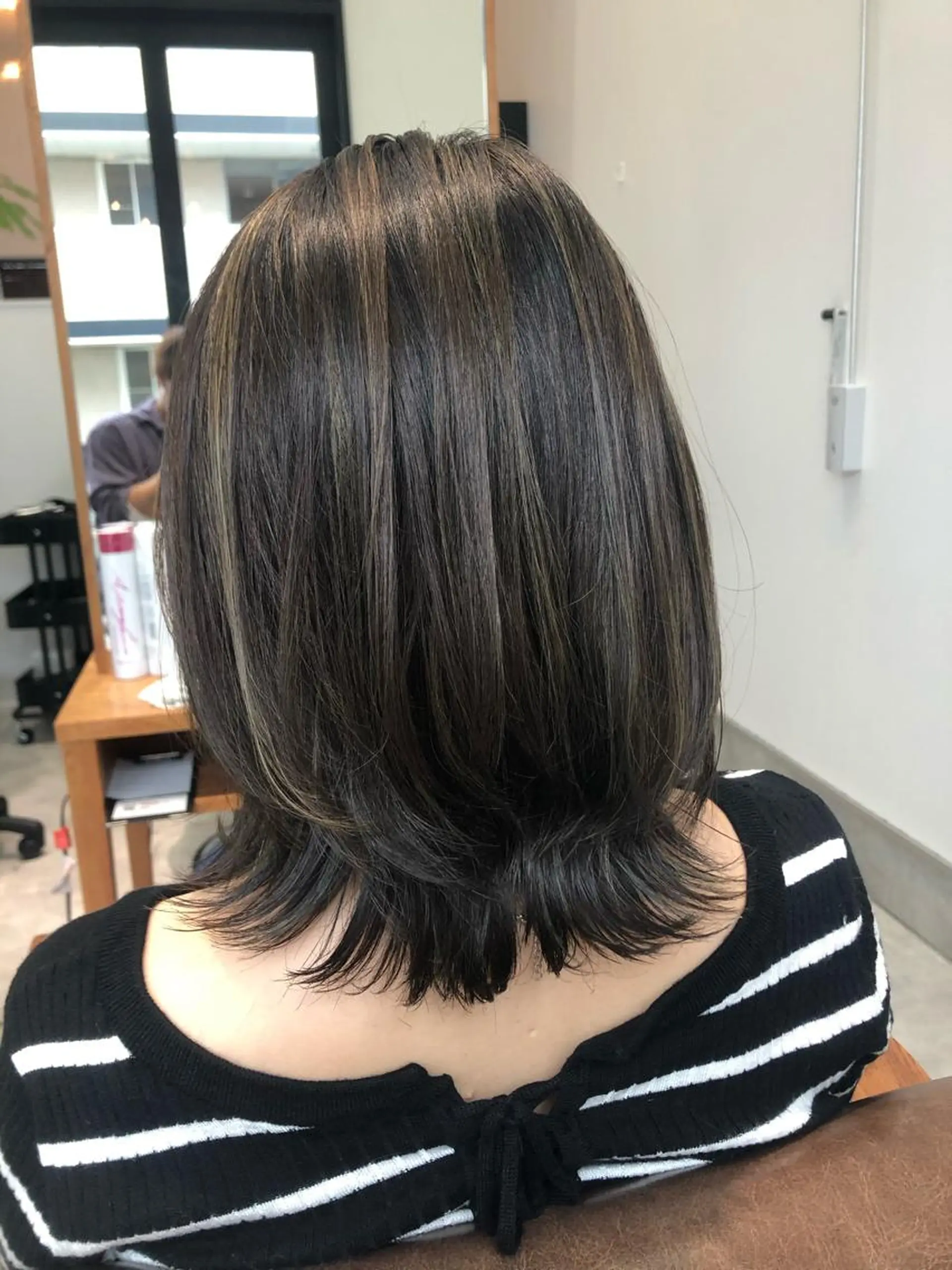 ミディアム カラー 河内 元伸のヘアスタイル