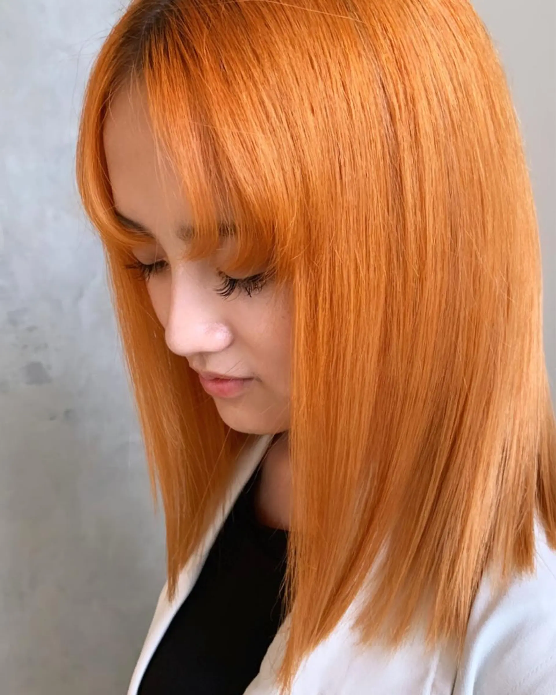 ミディアム カラー 韓国風/顔周りカット /髪質改善RYOTAのヘアスタイル