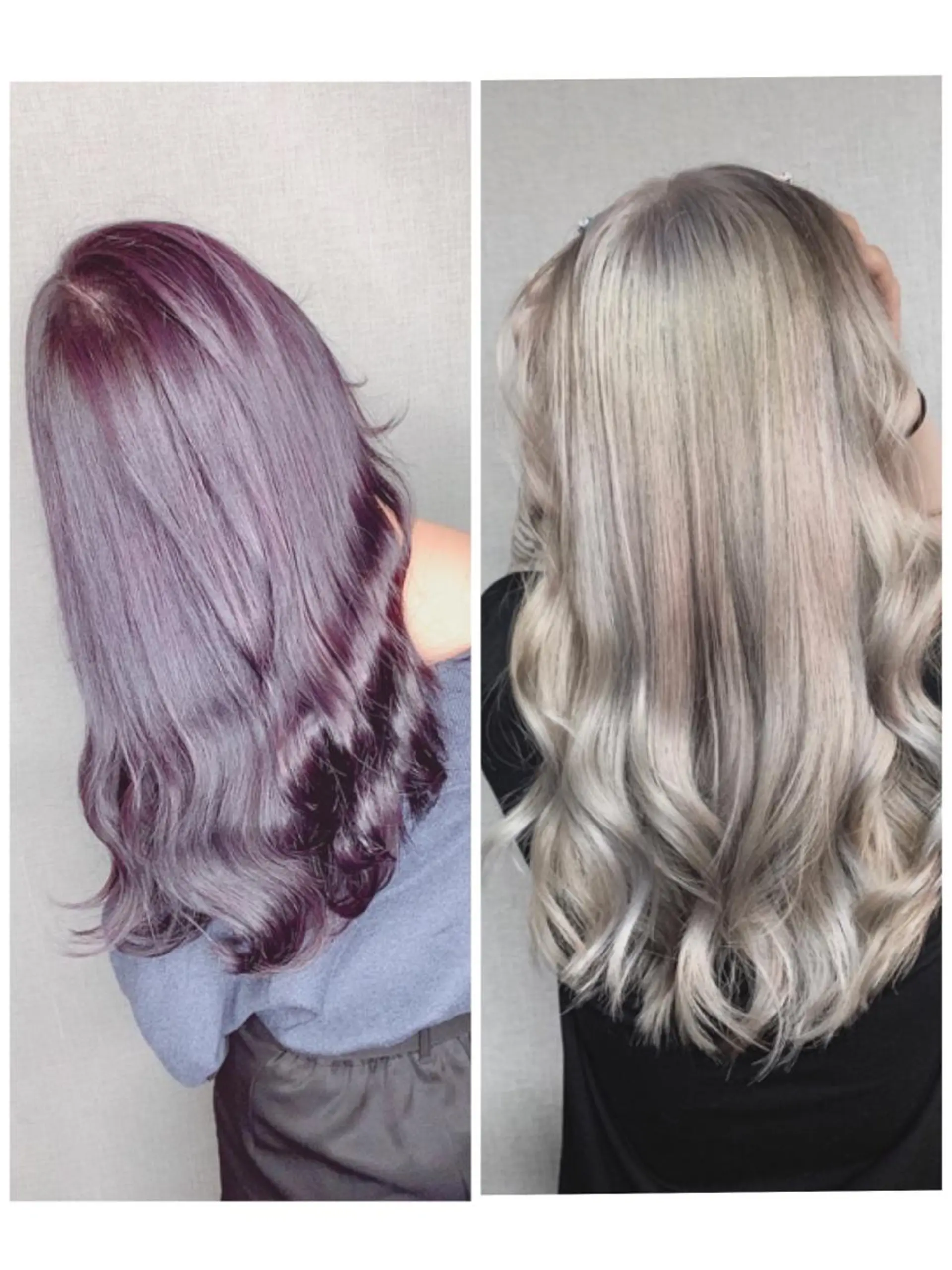 セミロング アッシュ ハイライト 髪質改善 レイヤーカット Selene hair OSAKAのヘアスタイル