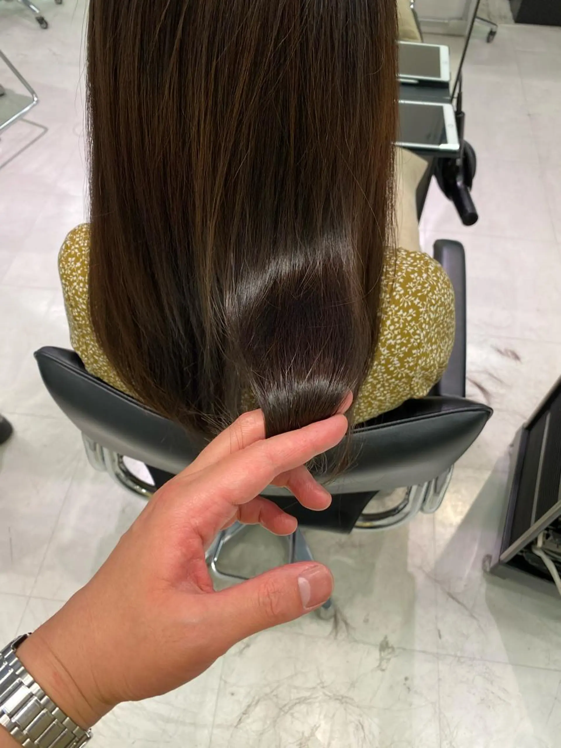 ロング カラー ブラウンカラー マットブラウン トリートメント ヘアカラー 似合わせ専門美容師 なかじまのヘアスタイル