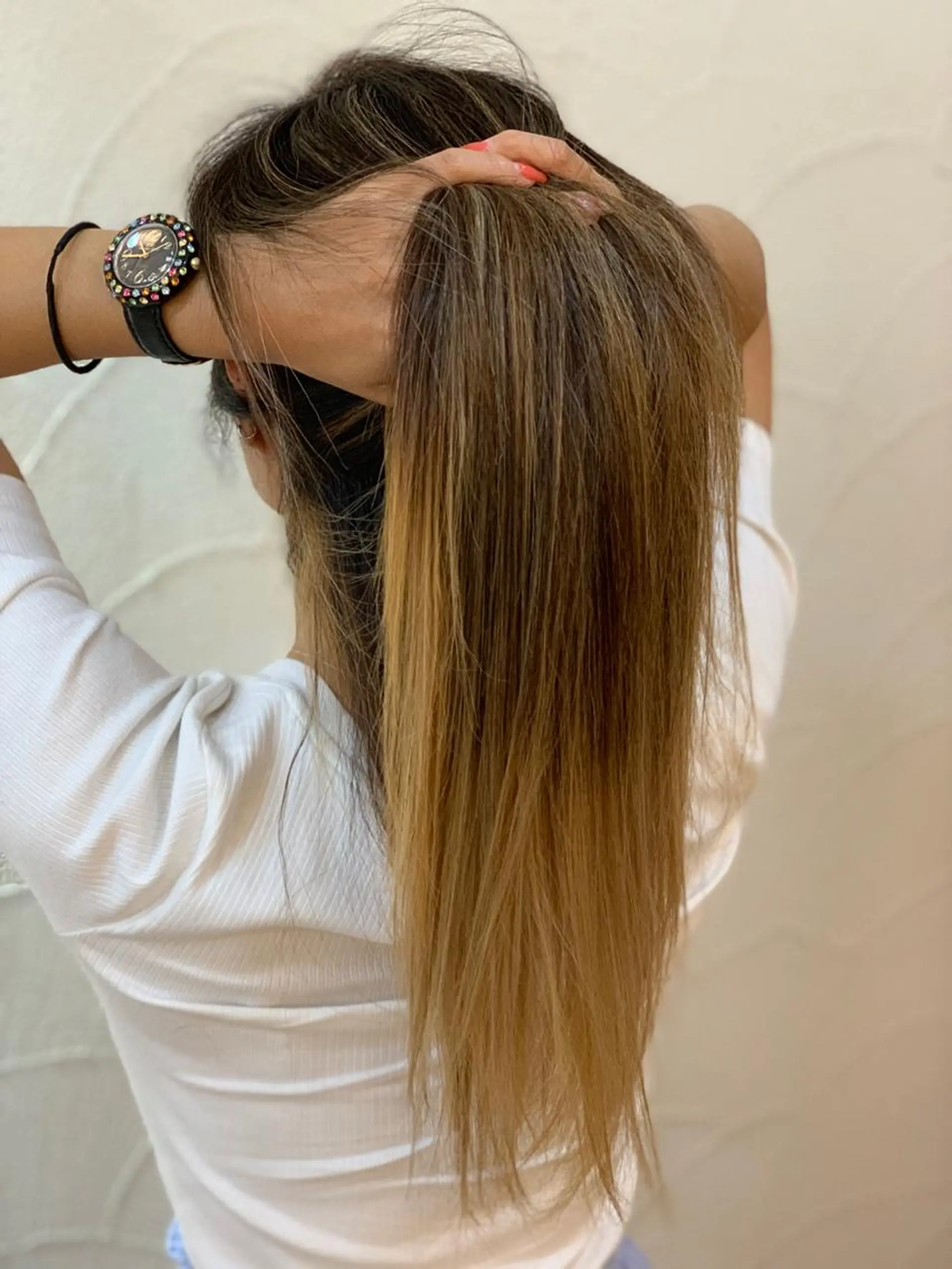 ロング カラー ハイライトカラー ハイライト ✂︎中山竜哉✂︎ 川崎スタイリストのヘアスタイル
