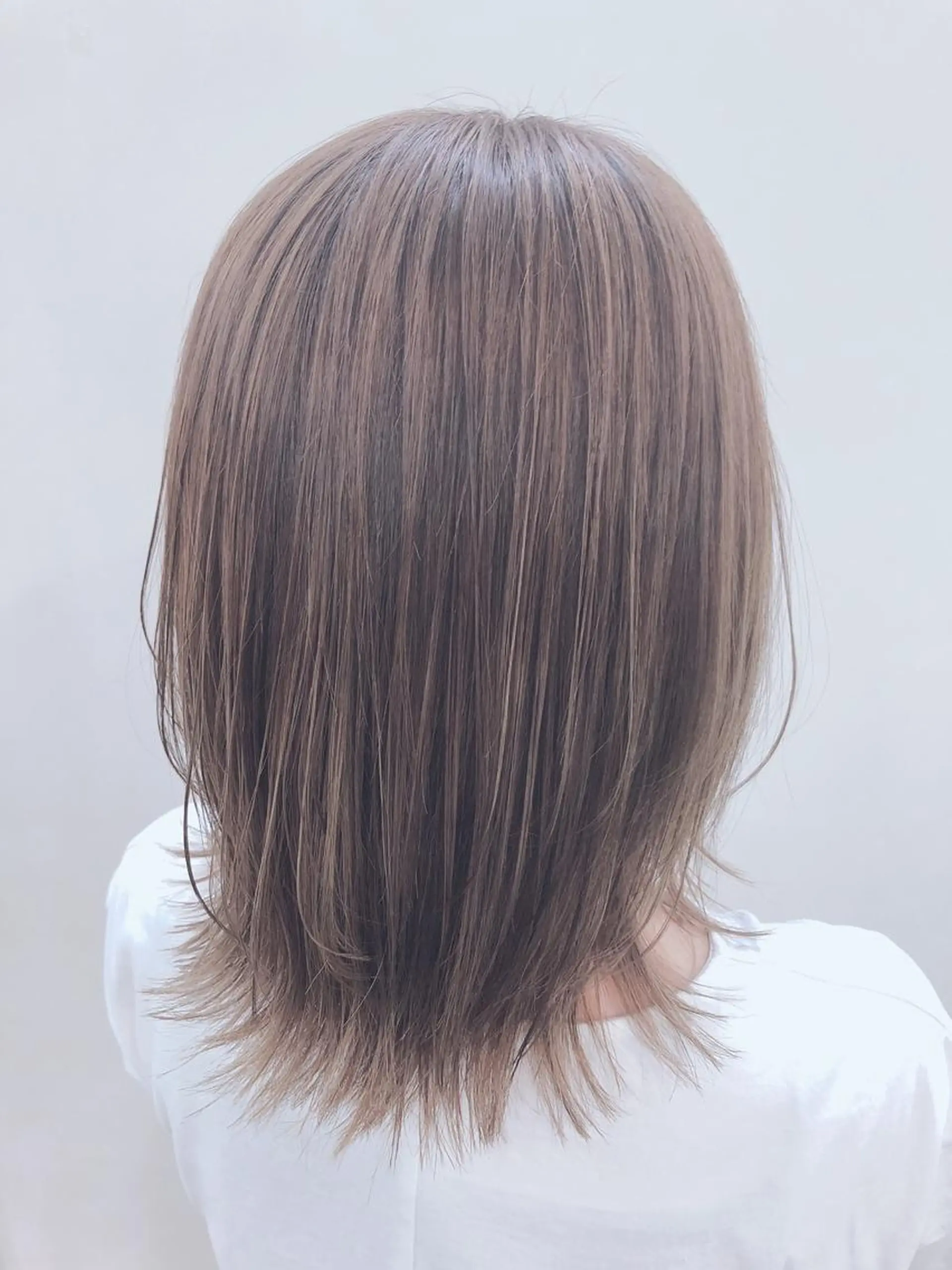 ミディアム カラー ブラウンカラー ココアブラウン デジタルパーマ🫧 韓国風ヘア🫧サクラのヘアスタイル