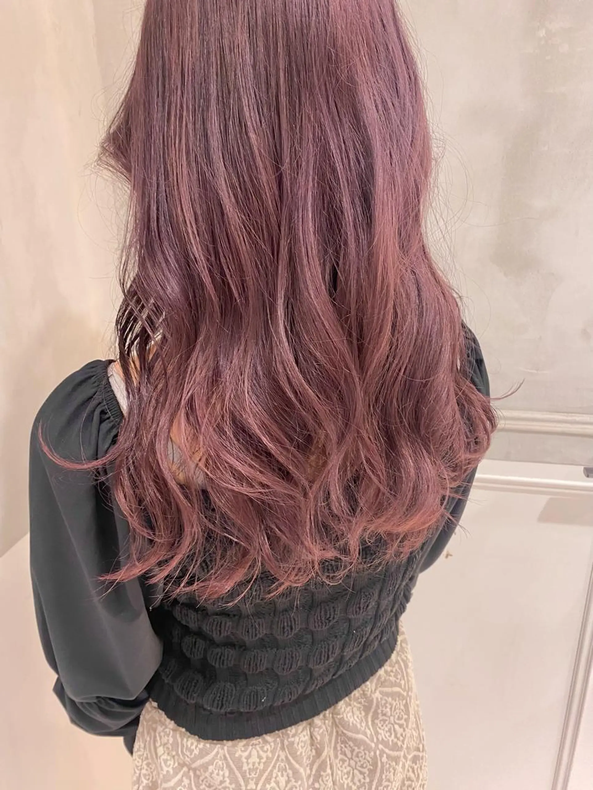 ロング ヘアカラー トリートメント ヘアセット 🎀韓国レイヤー 🇰🇷mireiのヘアスタイル