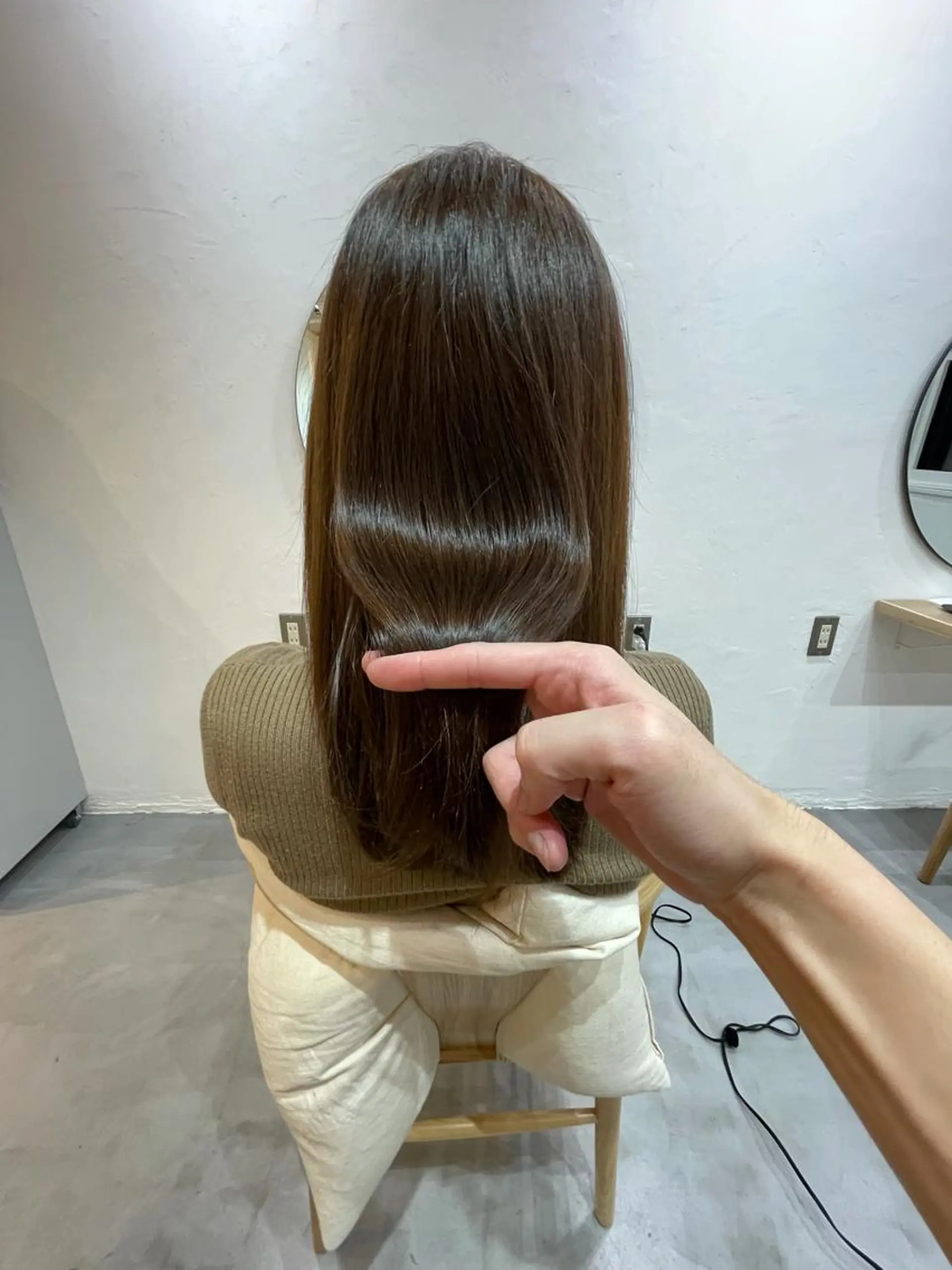 セミロング ハイライト 髪質改善 縮毛矯正 トリートメント カット ヘアカラー トリートメント ✂︎マンツーマン施術 ａｙｅ✂︎のヘアスタイル