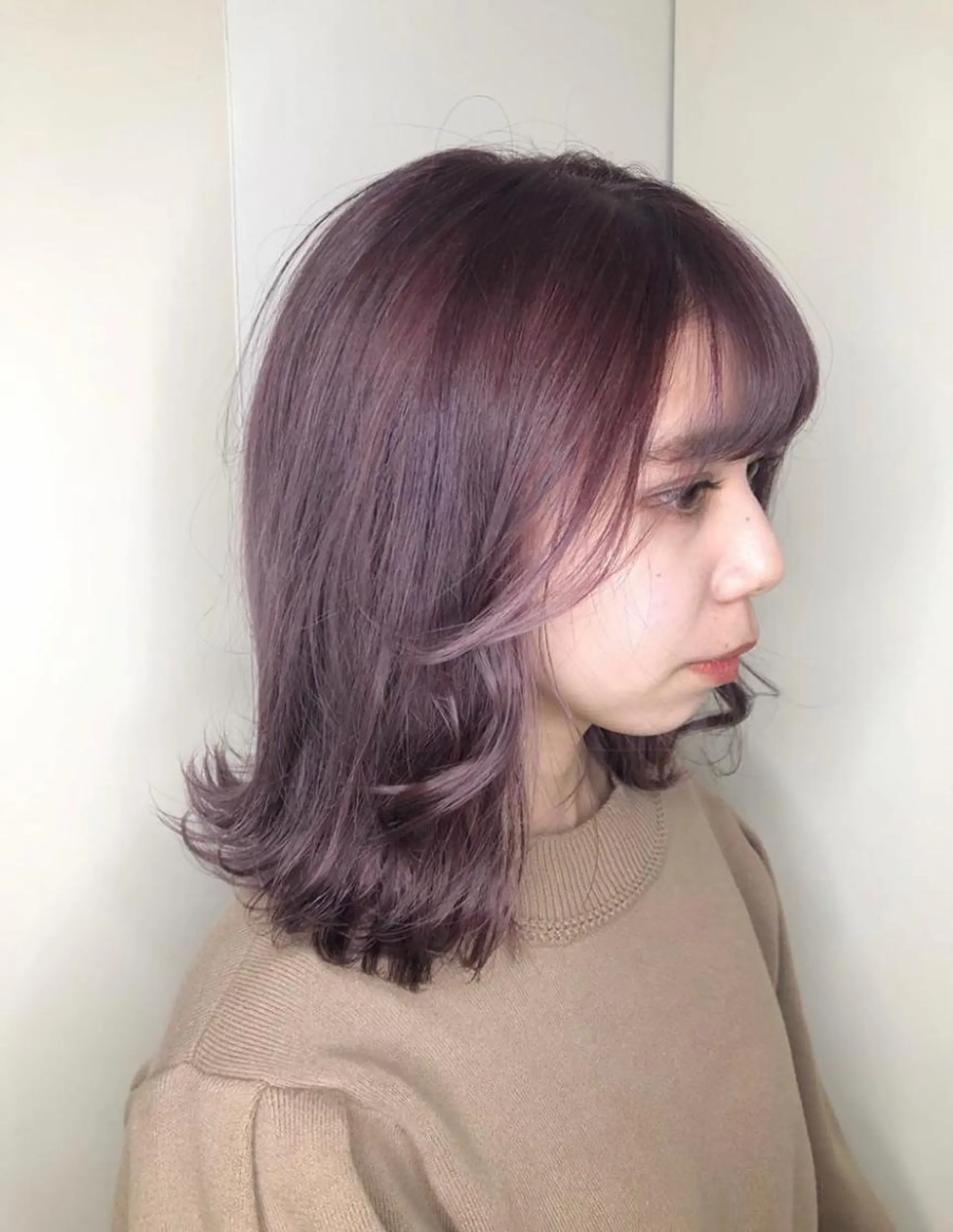 ミディアム カラー ブリーチ 透明感カラー ピンクカラー Kimura Miyukiのマツエク・マツパデザイン