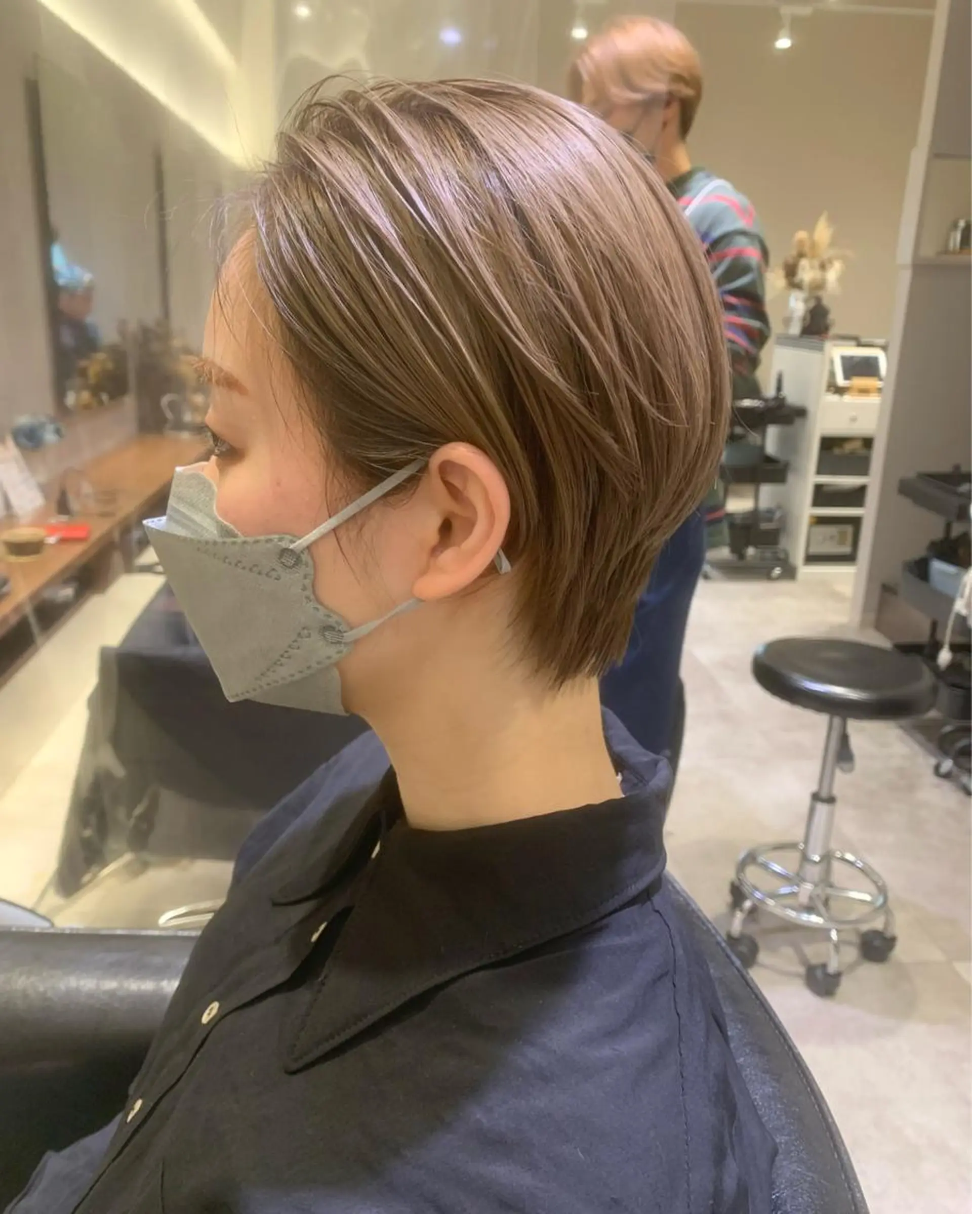 ショート 🫧韓国ヘア 透明感 カラー🫧福田 楓のヘアスタイル