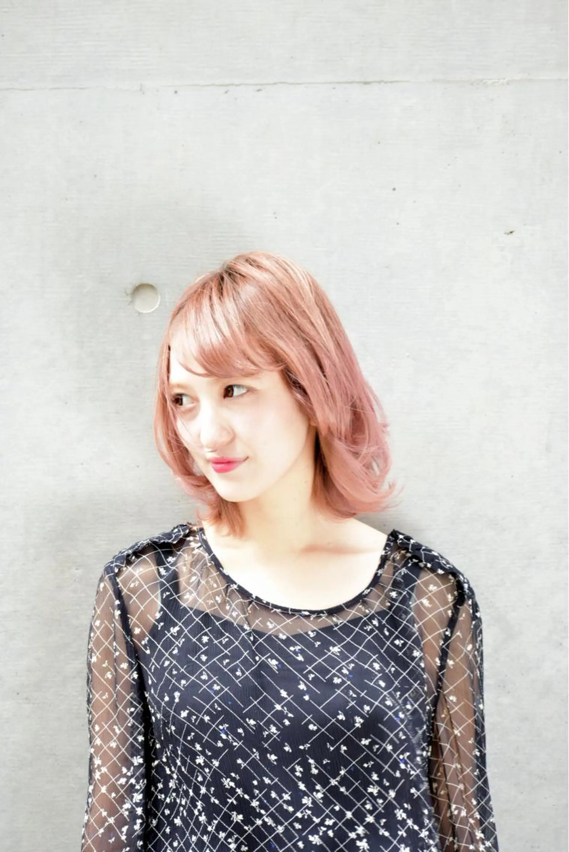 ミディアム カラー カット トリートメント 前髪/ハイライト得意 安西駿一　【銀座】のヘアスタイル