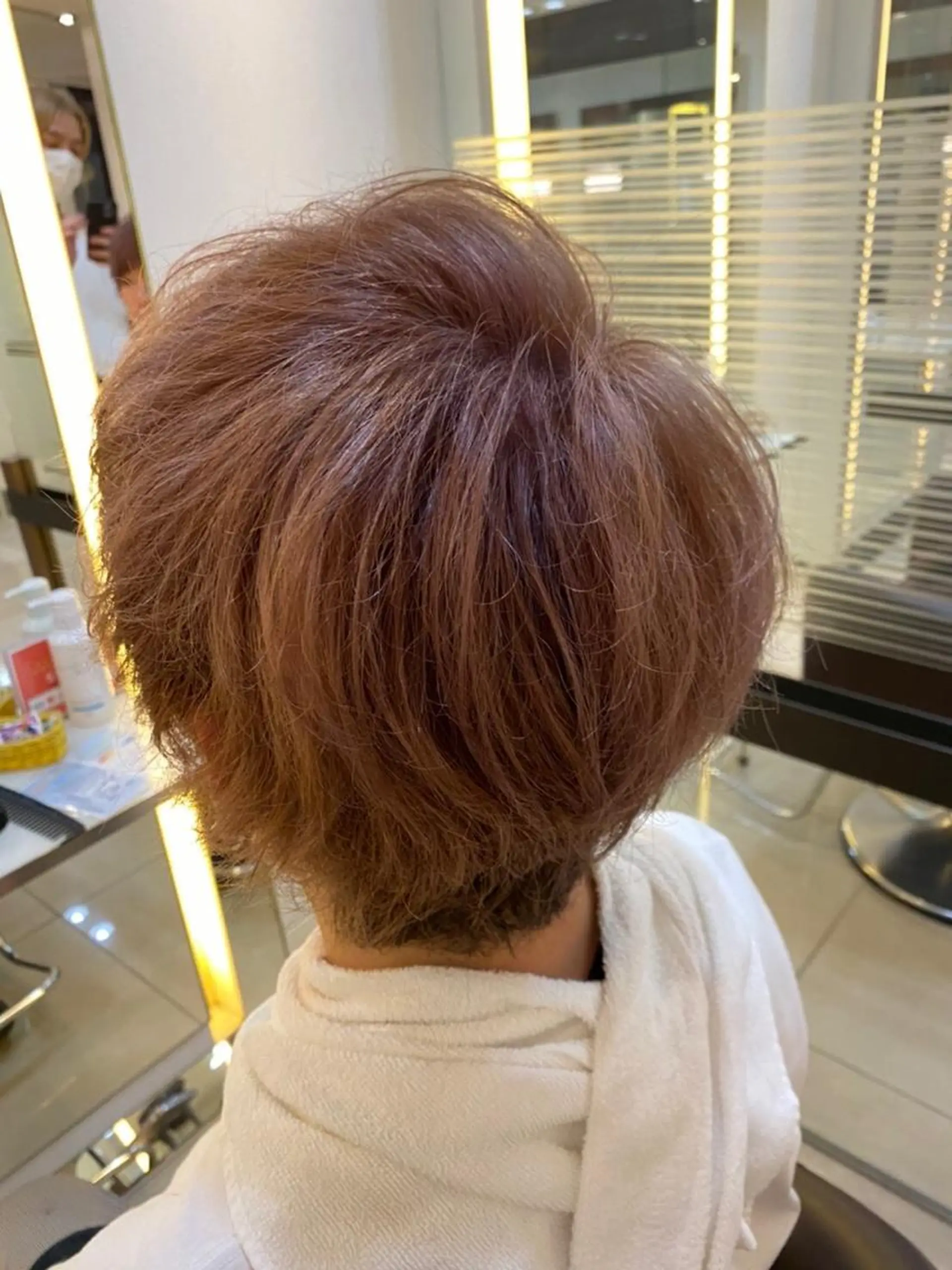 ショート カラー メンズ ベージュカラー ピンクカラー ピンクベージュ 🌟縮毛矯正/ 髪質改善/髙橋🌟のヘアスタイル
