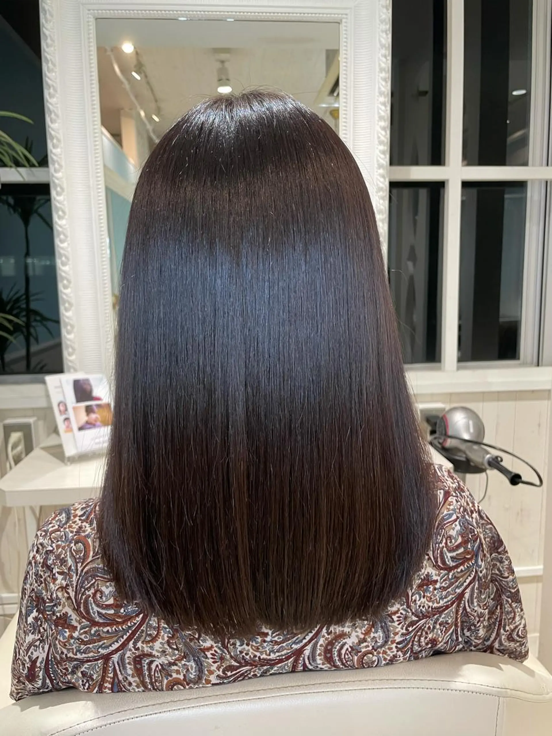 セミロング カラー 縮毛矯正 トリートメント AMNESIA 三軒茶屋所属・【髪質改善専門】 渡邊祥希のヘアスタイル