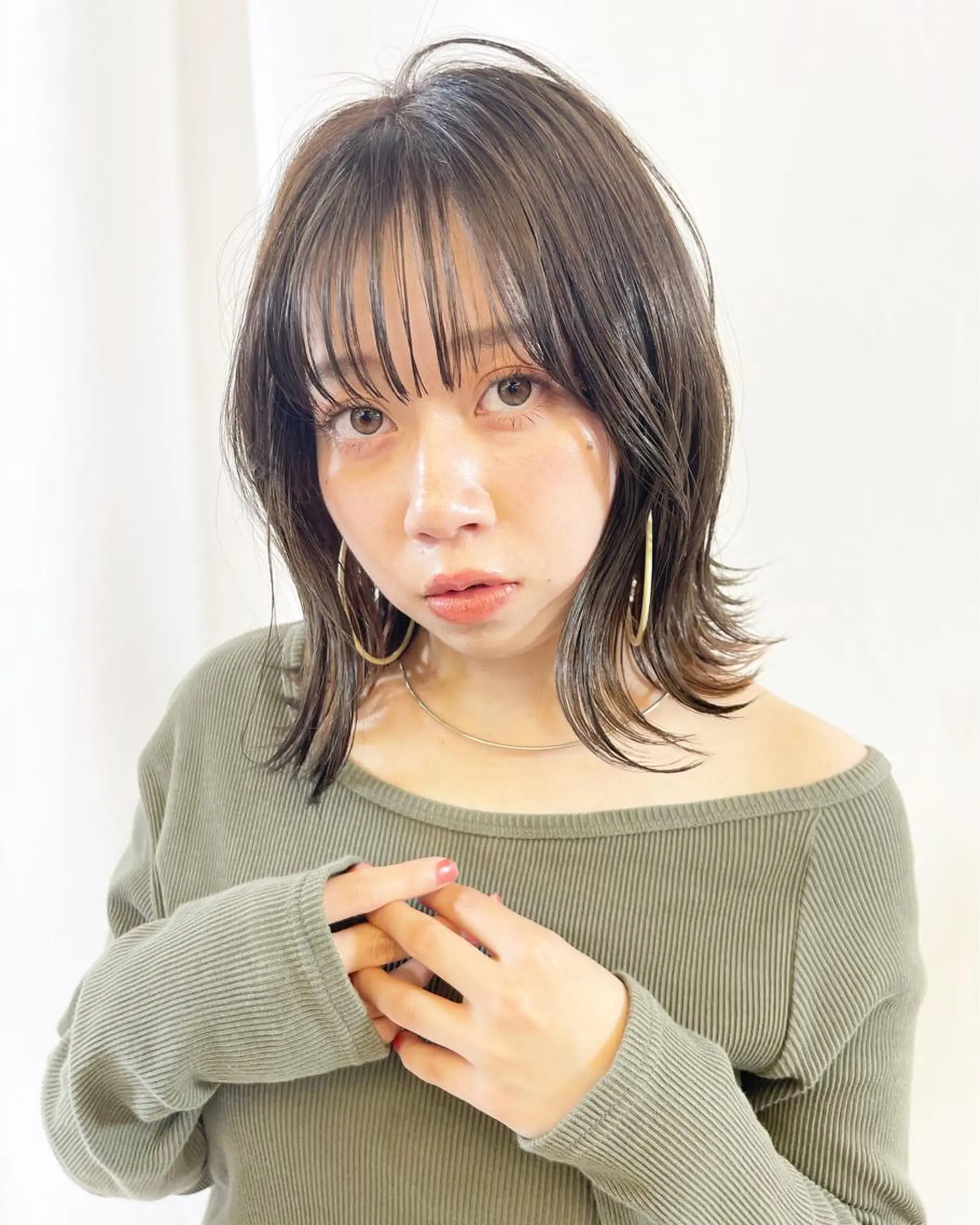 ミディアム 剣持友希/ifh iizuka/高崎のヘアスタイル