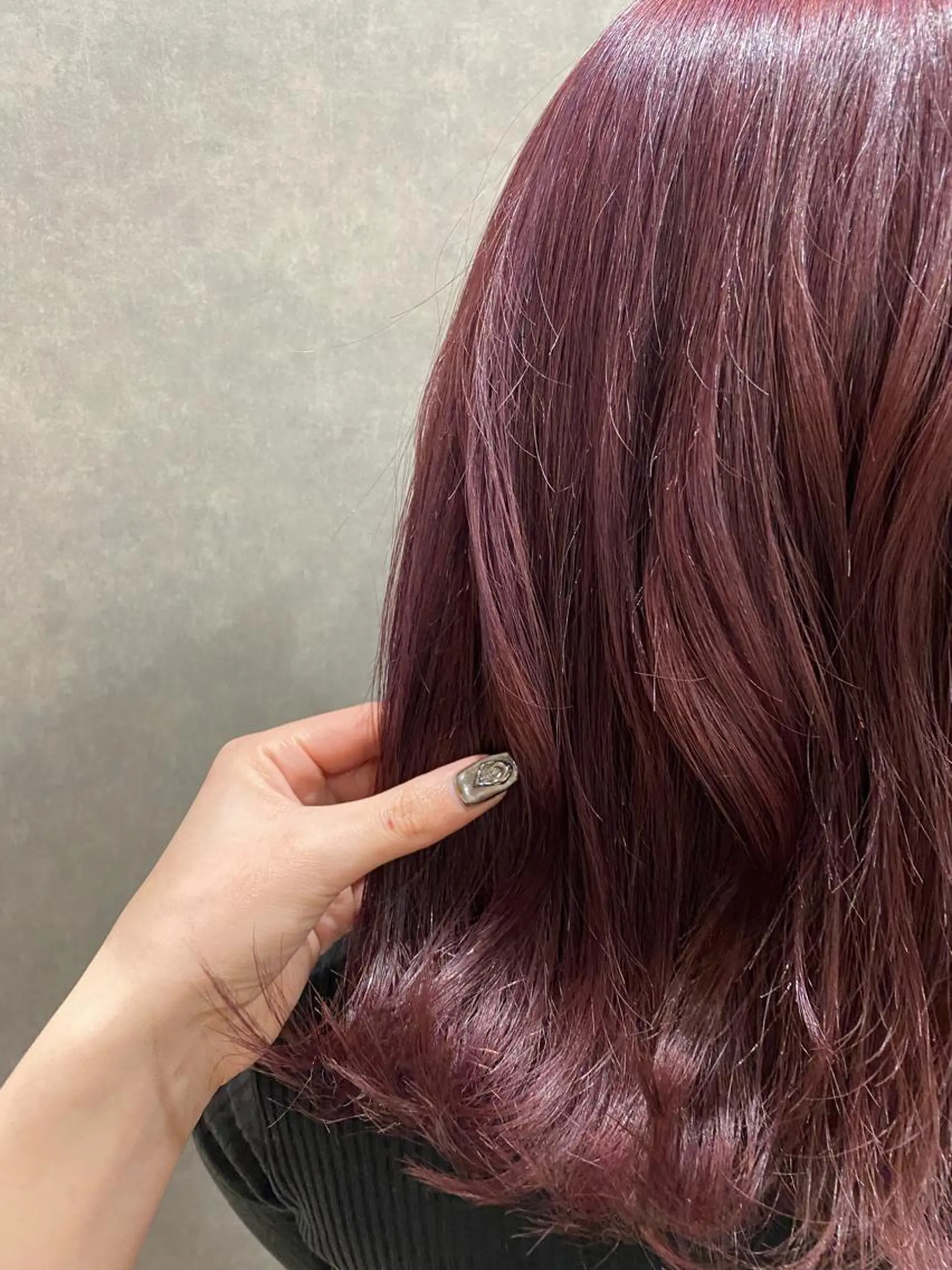 セミロング カラー 藤森結子/韓国ヘア/ パーソナルカラー診断のヘアスタイル