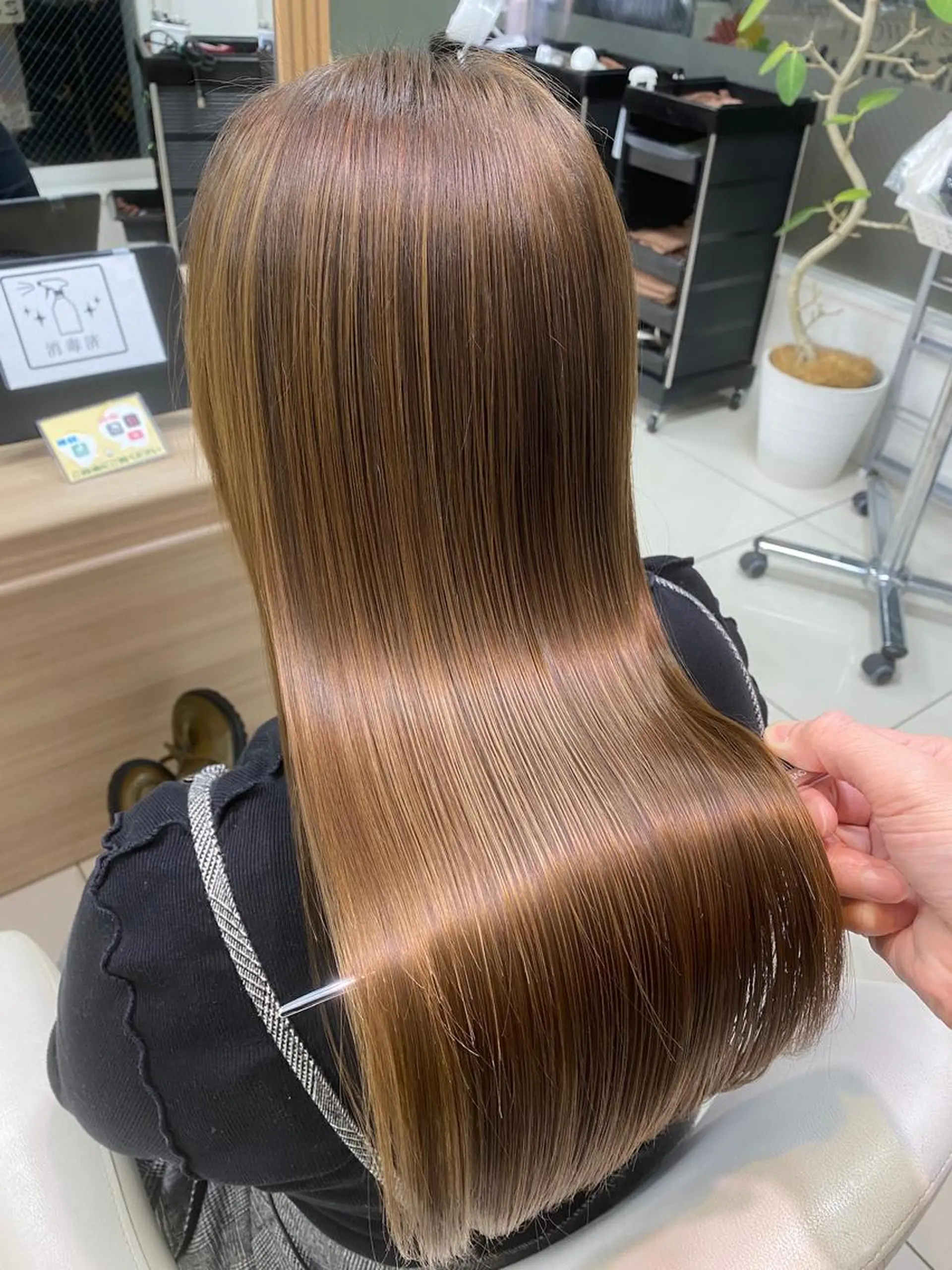 ロング 髪質改善 トリートメント 古畑 翔太のヘアスタイル