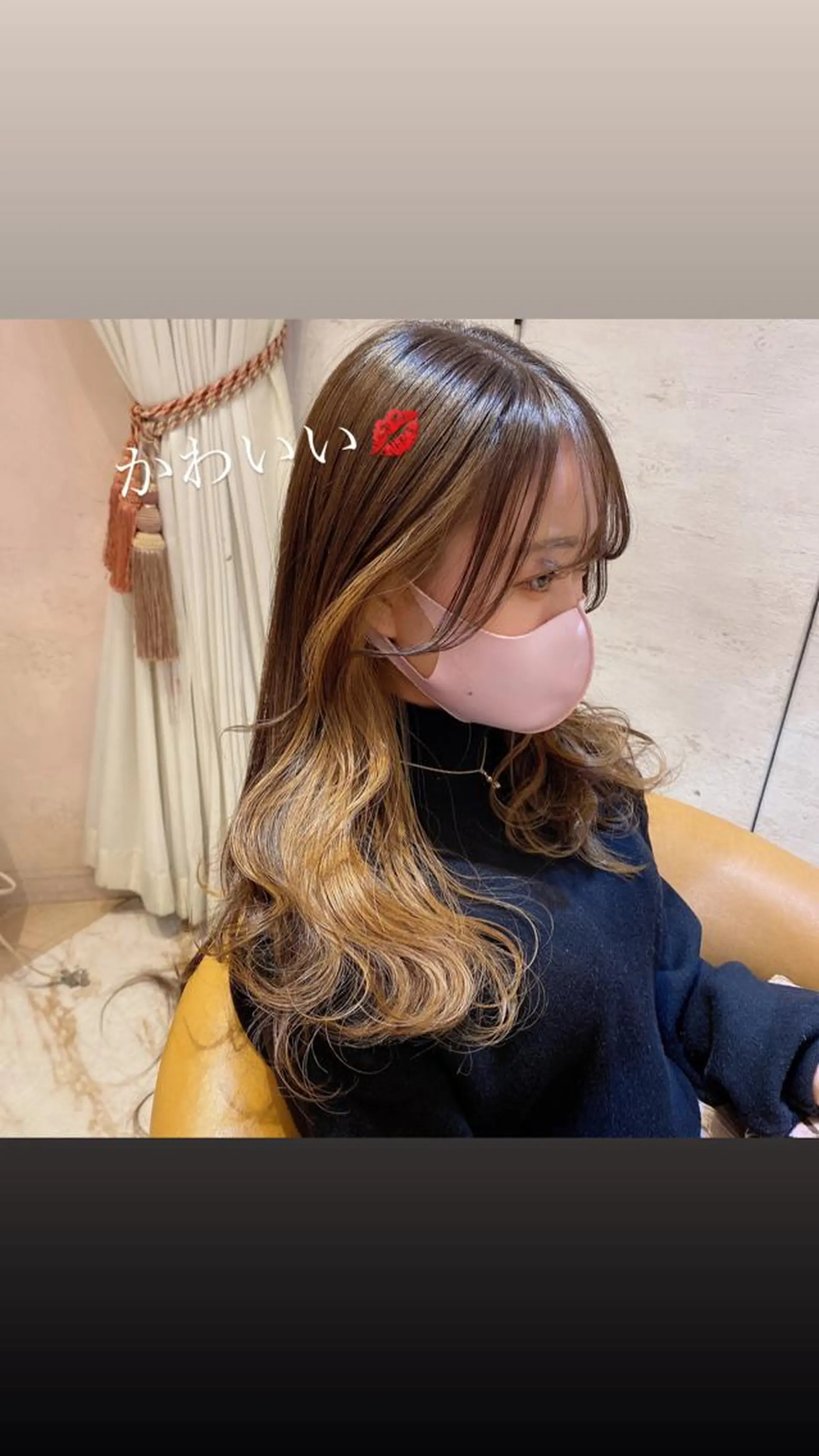 ミディアム カット ヘアカラー 代表山口ひな 髪質改善のプロのヘアスタイル