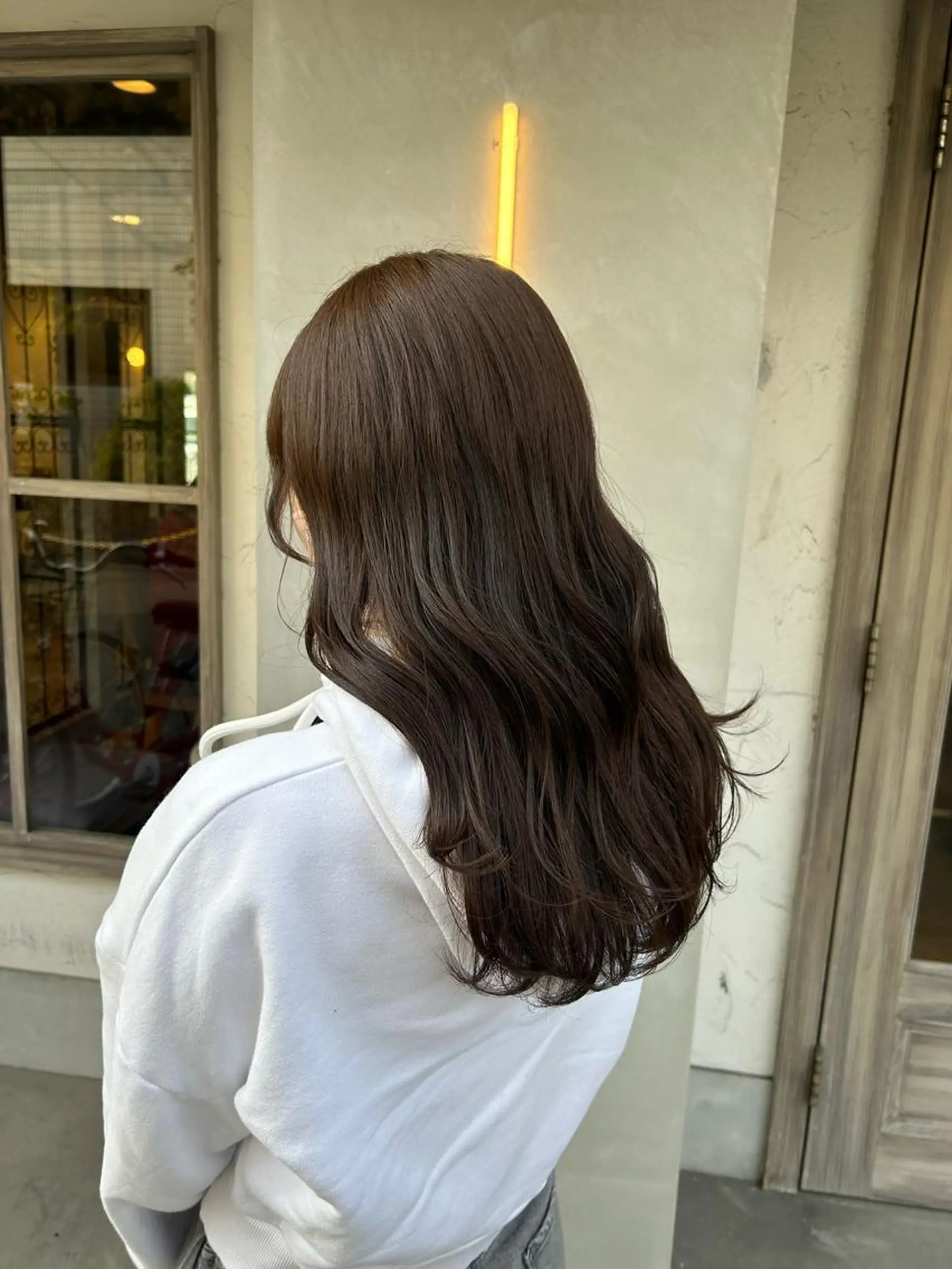 ロング アッシュ カット 透明感カラー/ 髪質改善✨️🎀萌愛のヘアスタイル