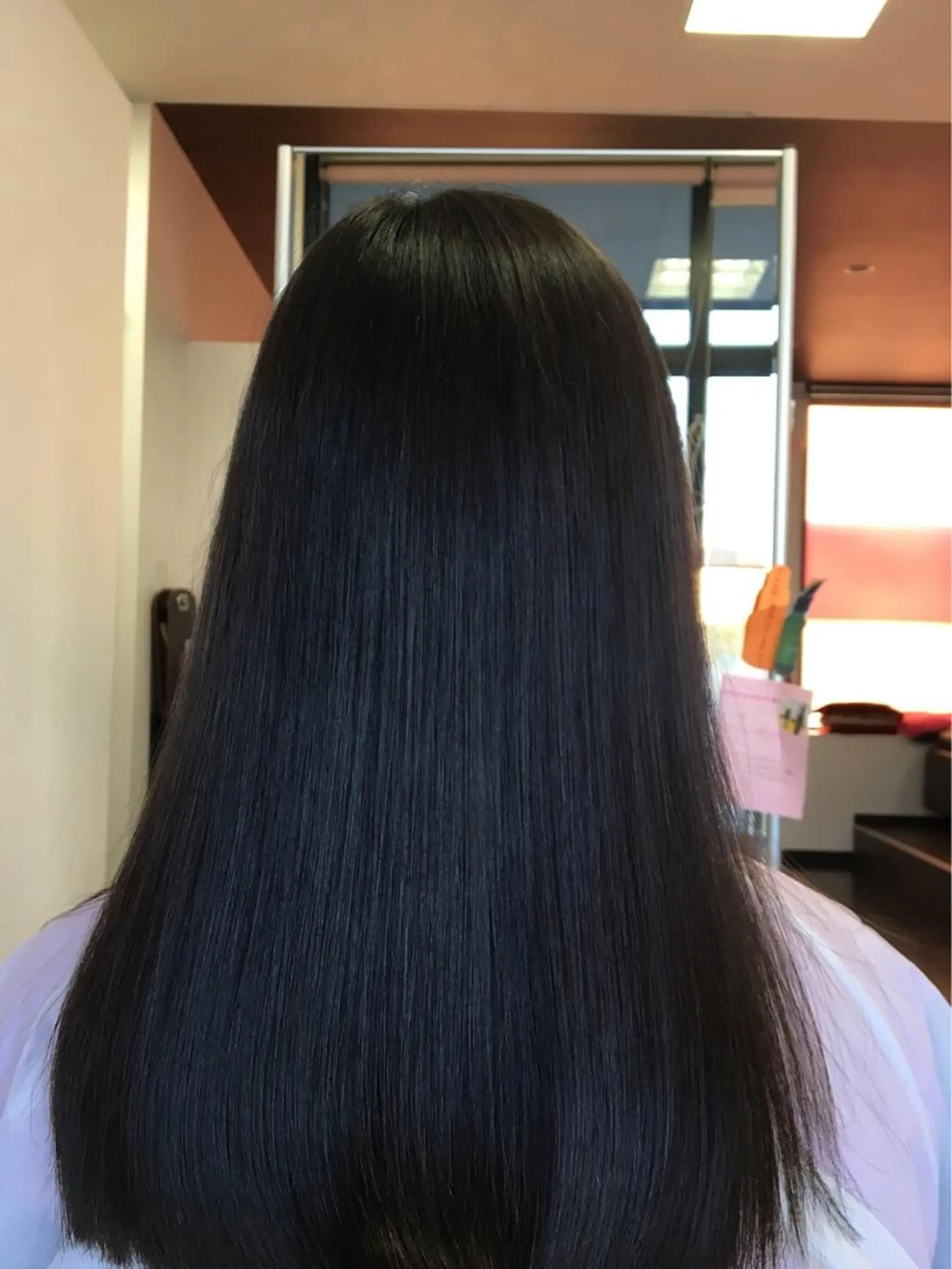 ロング 縮毛矯正 野澤 朱里のヘアスタイル