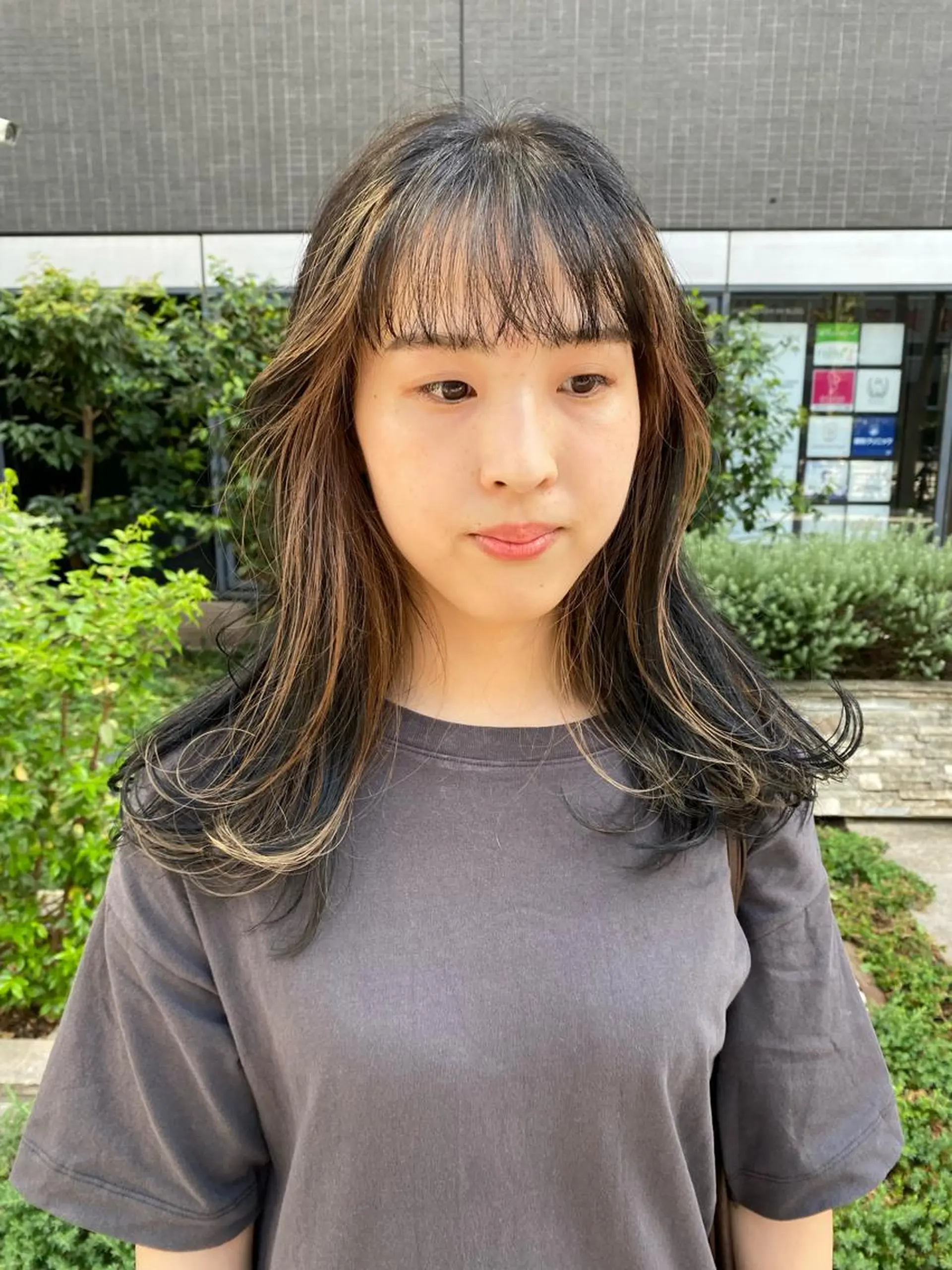 ロング デザインカラー/ボブ ブリーチカラー/ユリのヘアスタイル