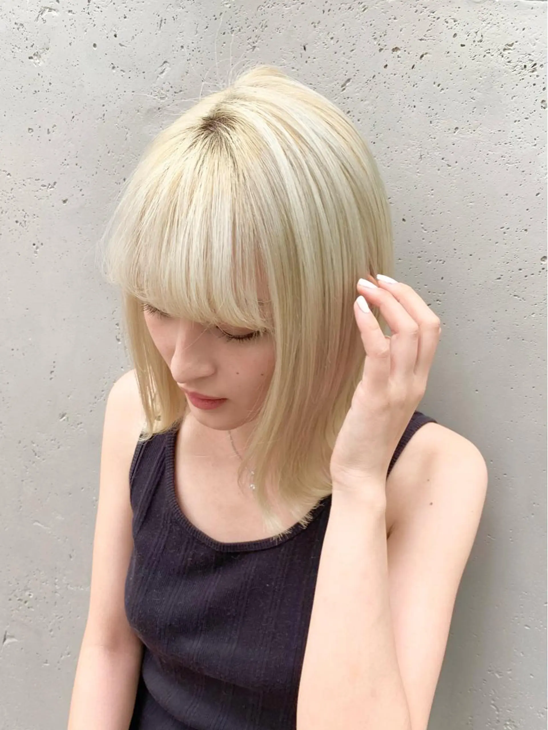 カラー 莉乃/縮毛矯正/髪質 改善/艶カラーのヘアスタイル