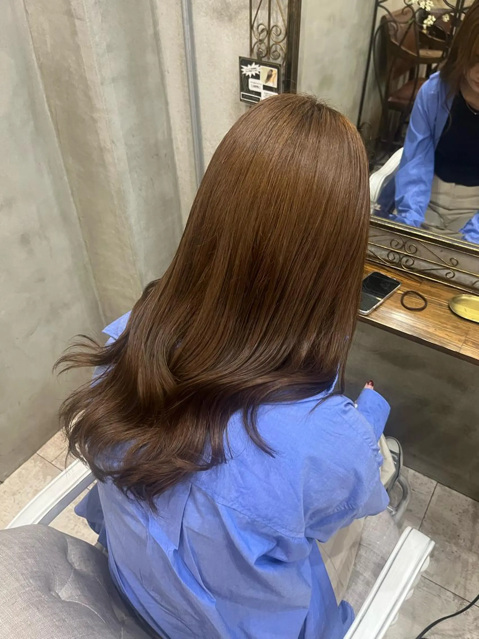 ロング カラー ブラウンカラー 艶髪/ハイトーン/ ヘアセット/モエノのヘアスタイル