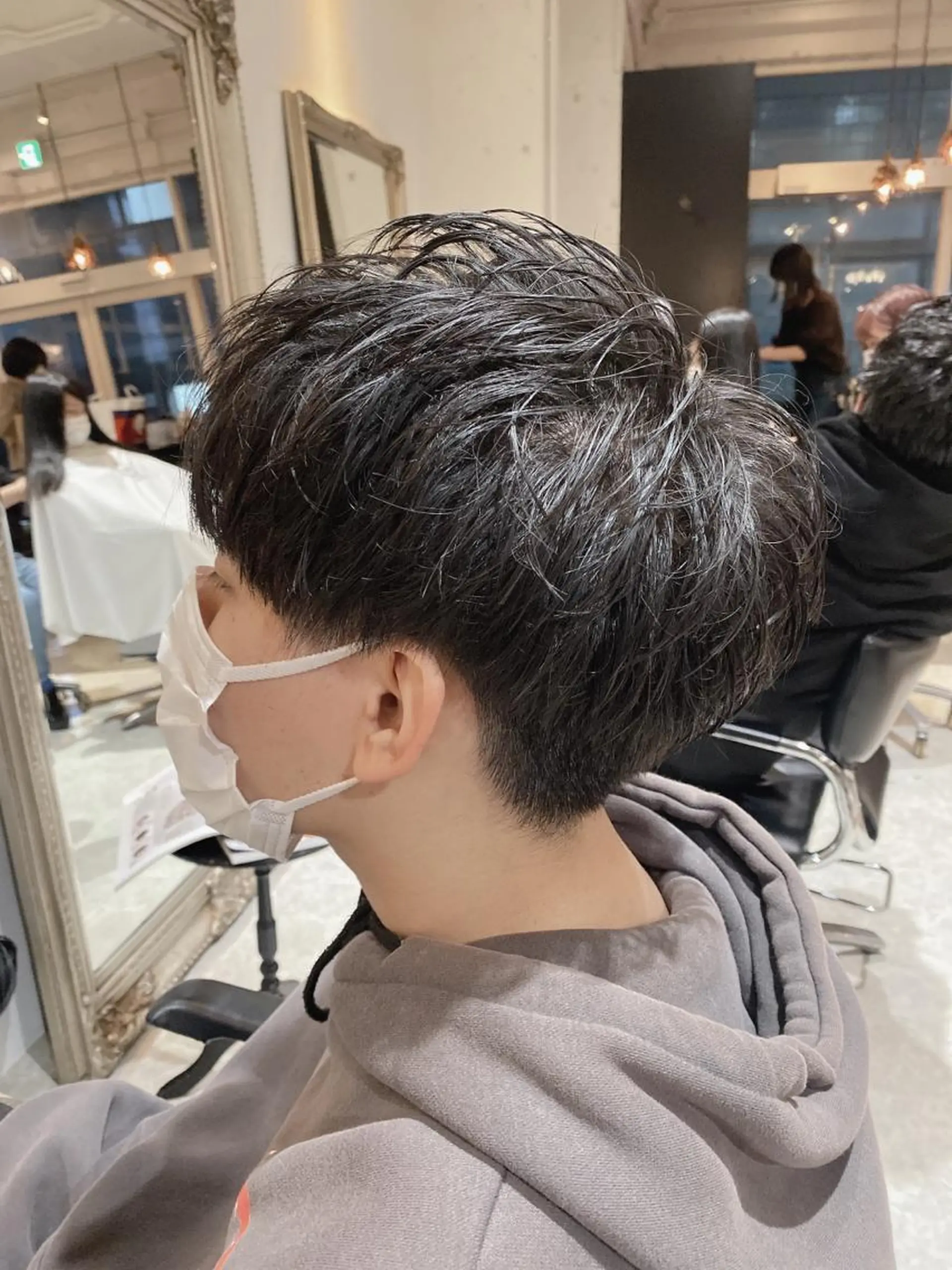 ショート メンズ カット ヘアカラー バレイヤージュ職人 🔥代表YU-SHIのヘアスタイル