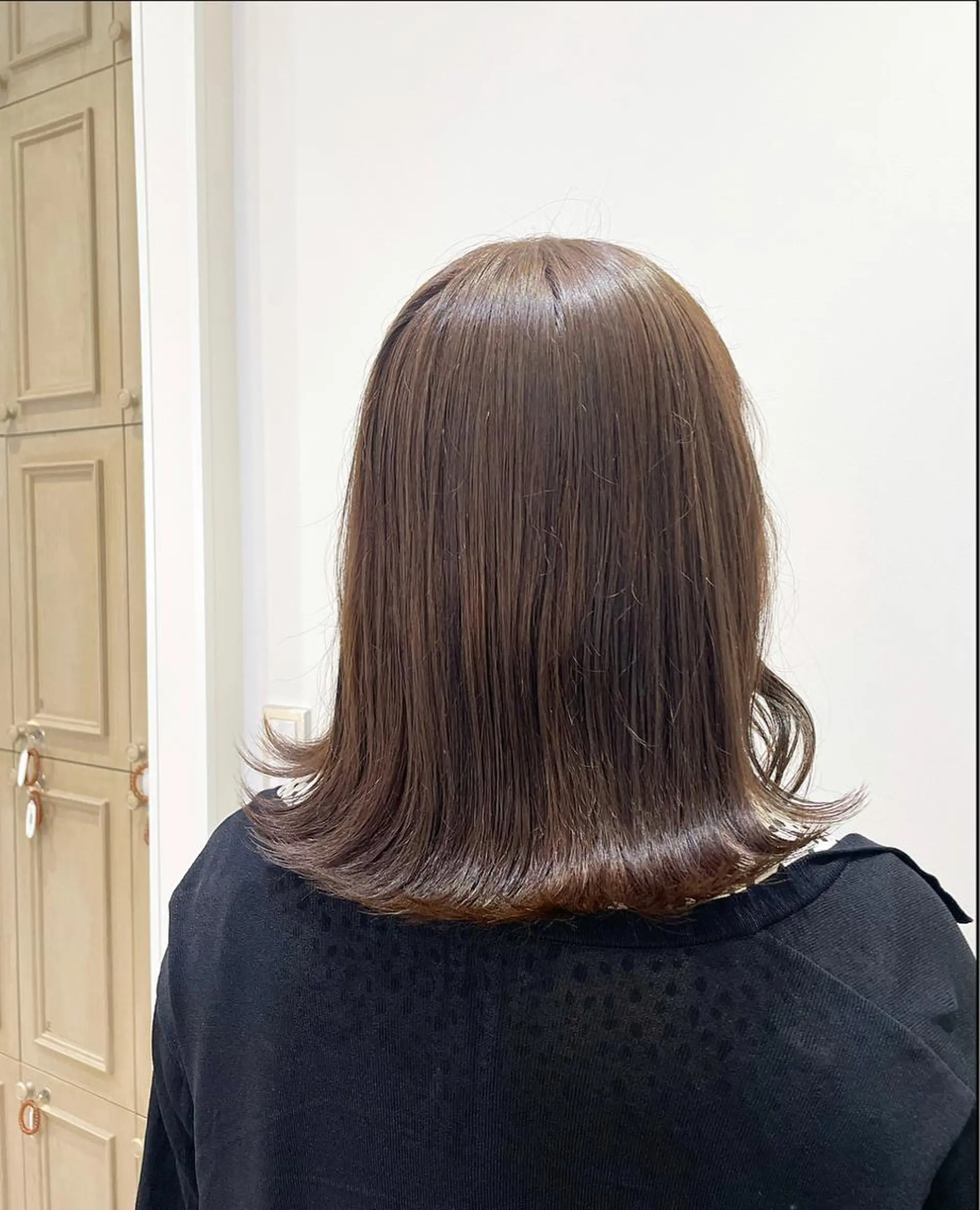 ミディアム カラー ベージュカラー オリーブベージュ エクステ/ハイトーン 🐏☁️miminaのヘアスタイル