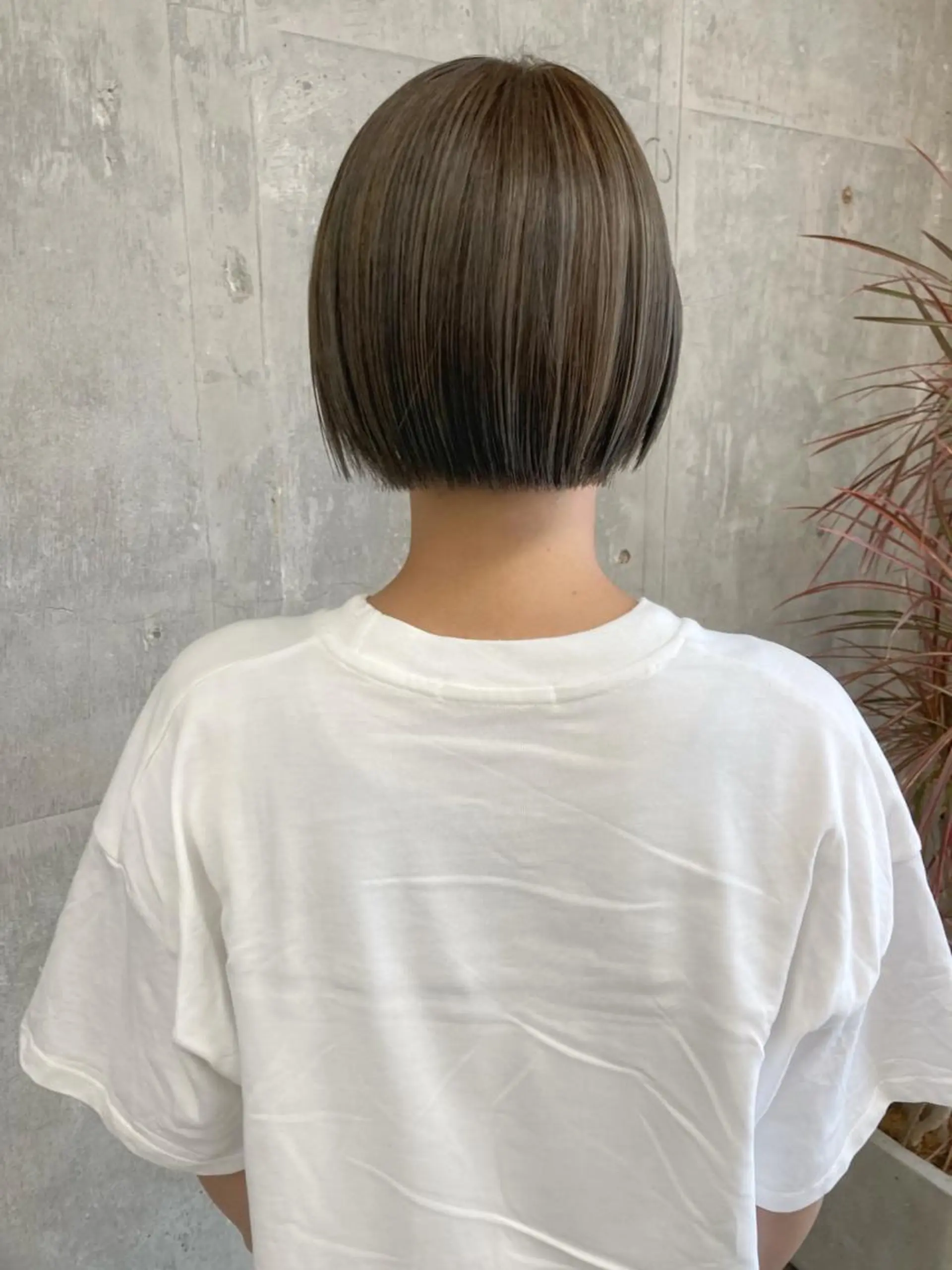 ミディアム カラー ハイライトカラー ハイライト 小木曽智美 /ボブ/ショートのヘアスタイル