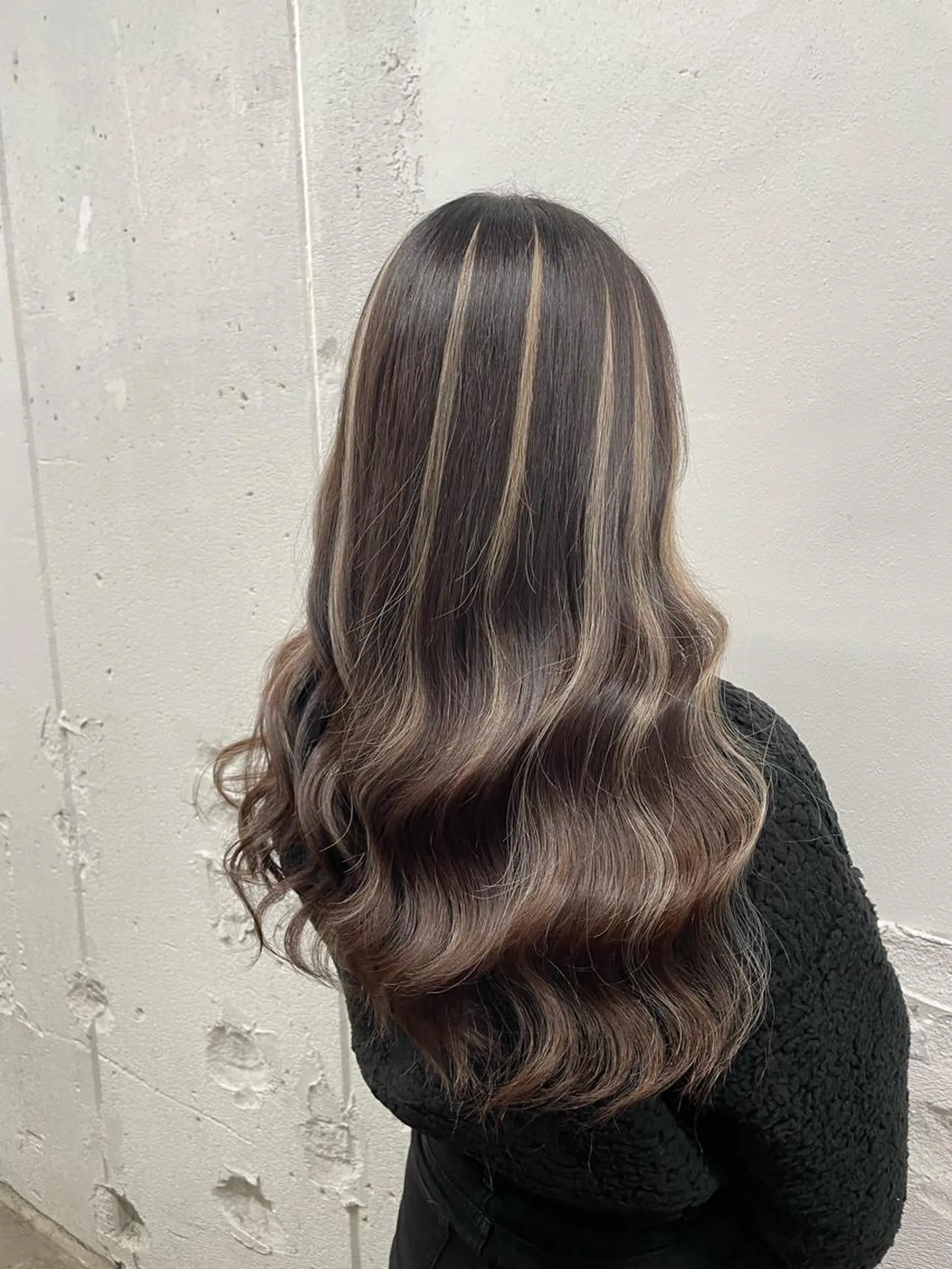 ロング カラー シールエクステ バレイヤージュ ミストバング ダブルカラー  フェイスフレーミング ヘアカラー エクステ 🧡艶髪ちゅるん髪 🫧🧡YUKI❄️のヘアスタイル