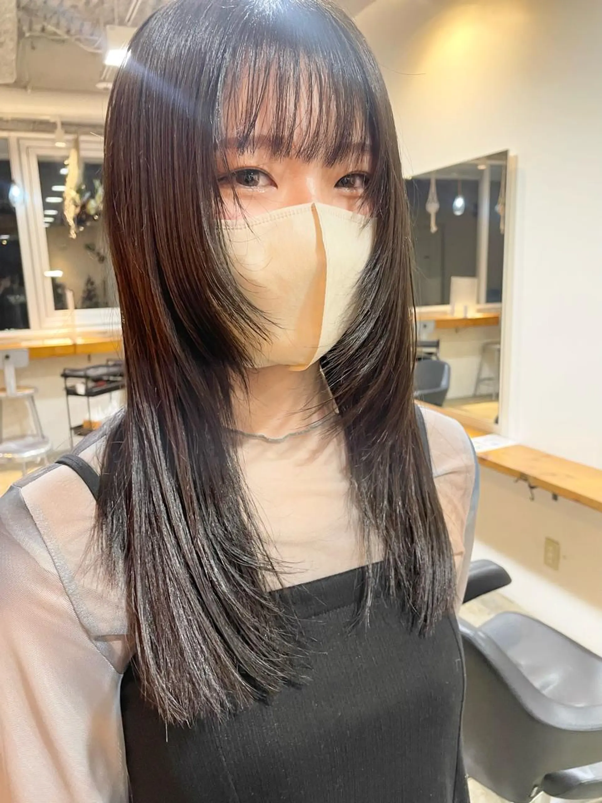 セミロング カラー パーマ カット ヘアカラー トリートメント レイヤー/似合わせ TAKUYAのヘアスタイル