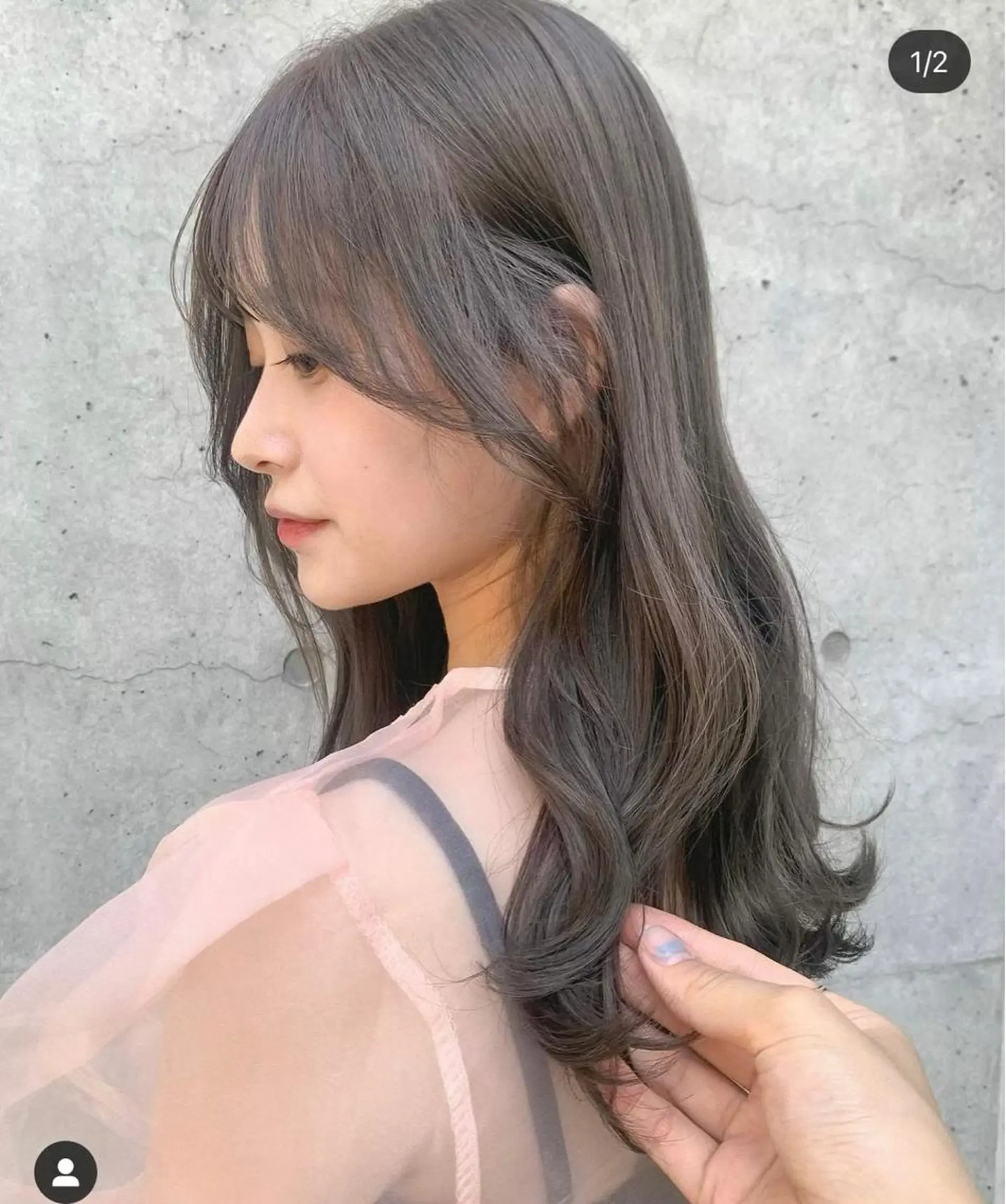 ミディアム カラー パーマ ヘアアレンジ メンズ キッズ ネイル マツエク・マツパ アイブロウ ⭐️銀座/ショート/ 艶カラー/りょうがのヘアスタイル