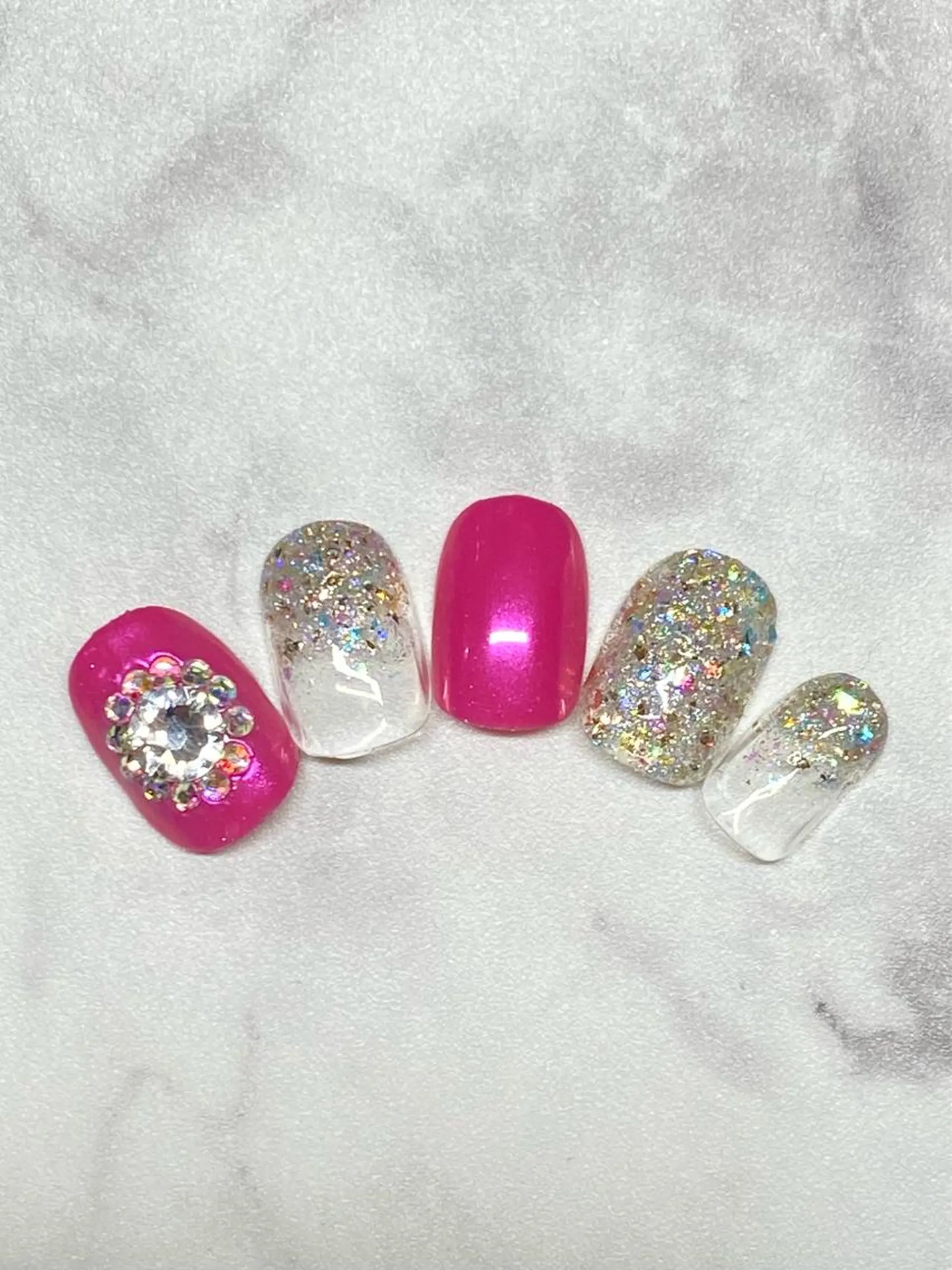 ネイル ジェルネイル 韓国ネイル パラジェル 夏ネイル Nail&eye Belire 新宿のネイルデザイン