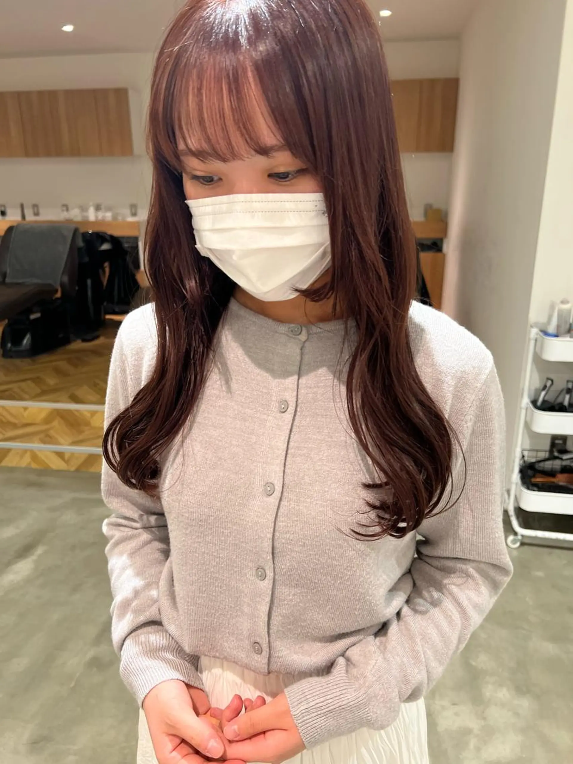 カラー 杉岡 ちさのヘアスタイル