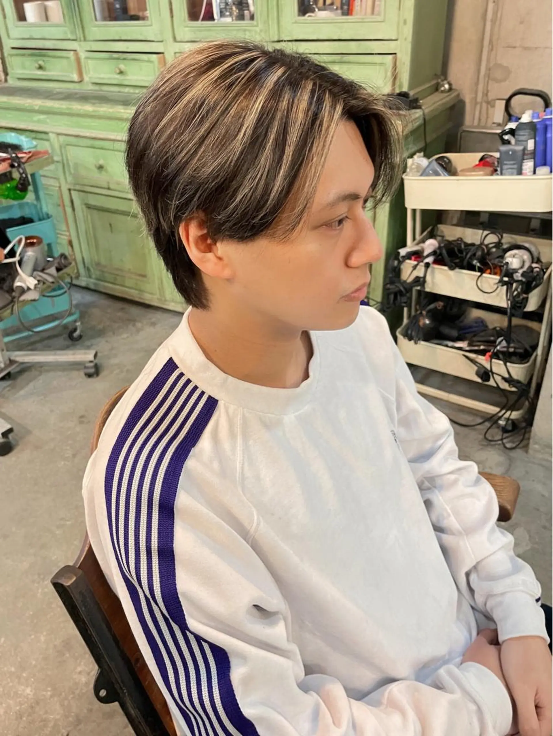 メンズ カット ヘアカラー メンズ特化美容師 ハスイルイのヘアスタイル