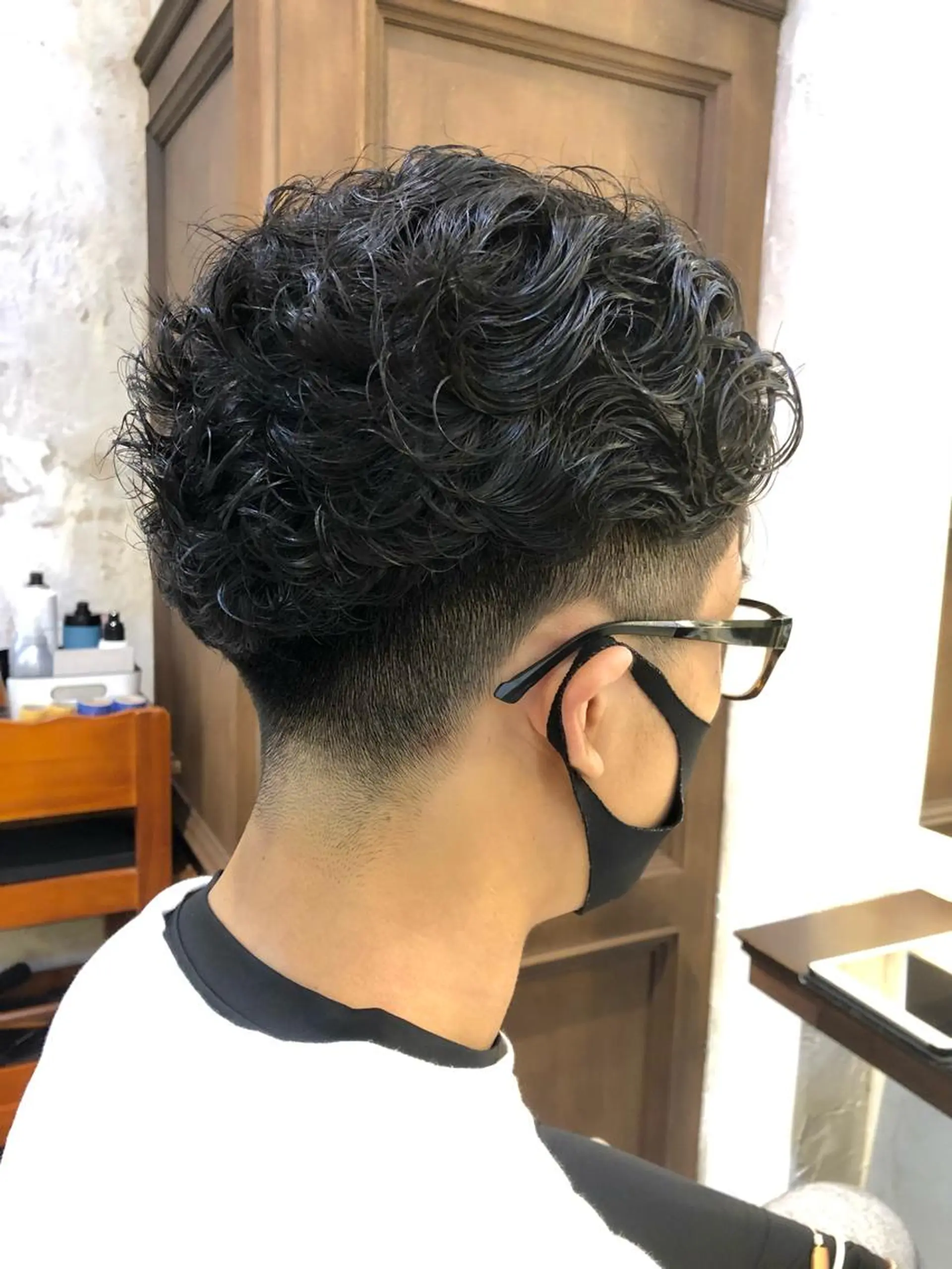 ショート パーマ メンズ メンズパーマ Carina所属・セン北徒歩５分 キシタクのヘアスタイル